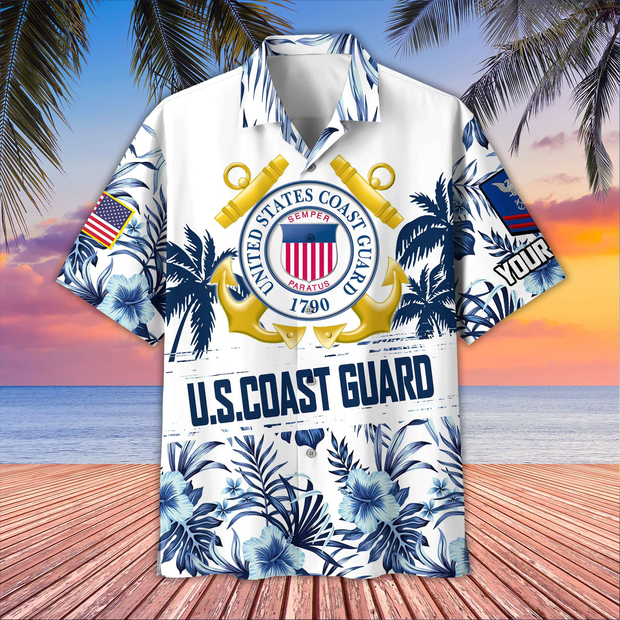 USCG Custom Hawaiian Shirt VPVC405305, Gifts For Coast Guard Veteran, Best Gifts On Father’s Day, Armed Forces Day, Independence Day, Veterans Day