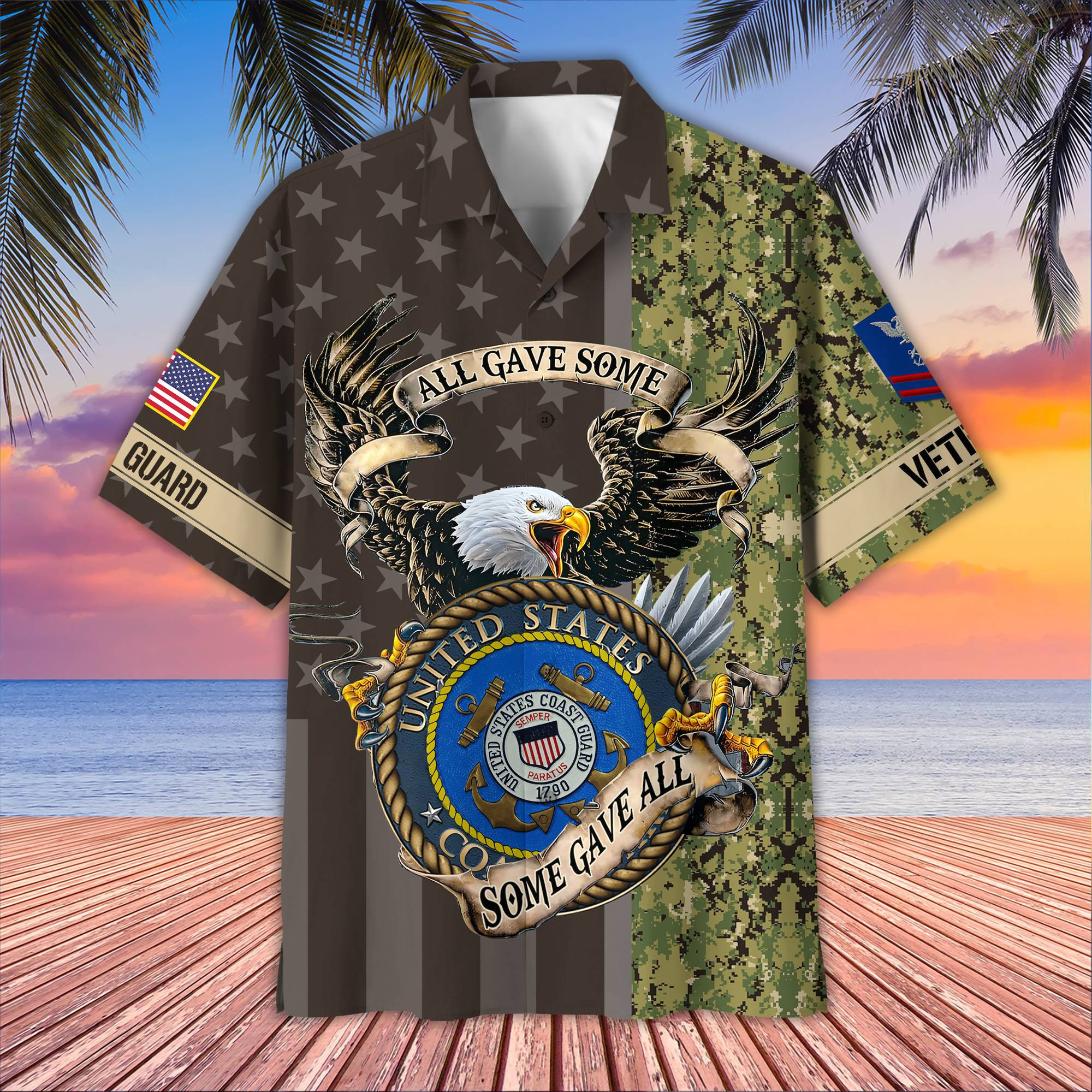 Premium Custom USCG Hawaiian Shirt VPVC406505, Gifts For Coast Guard Veteran, Best Gifts On Father’s Day, Armed Forces Day, Independence Day, Veterans Day