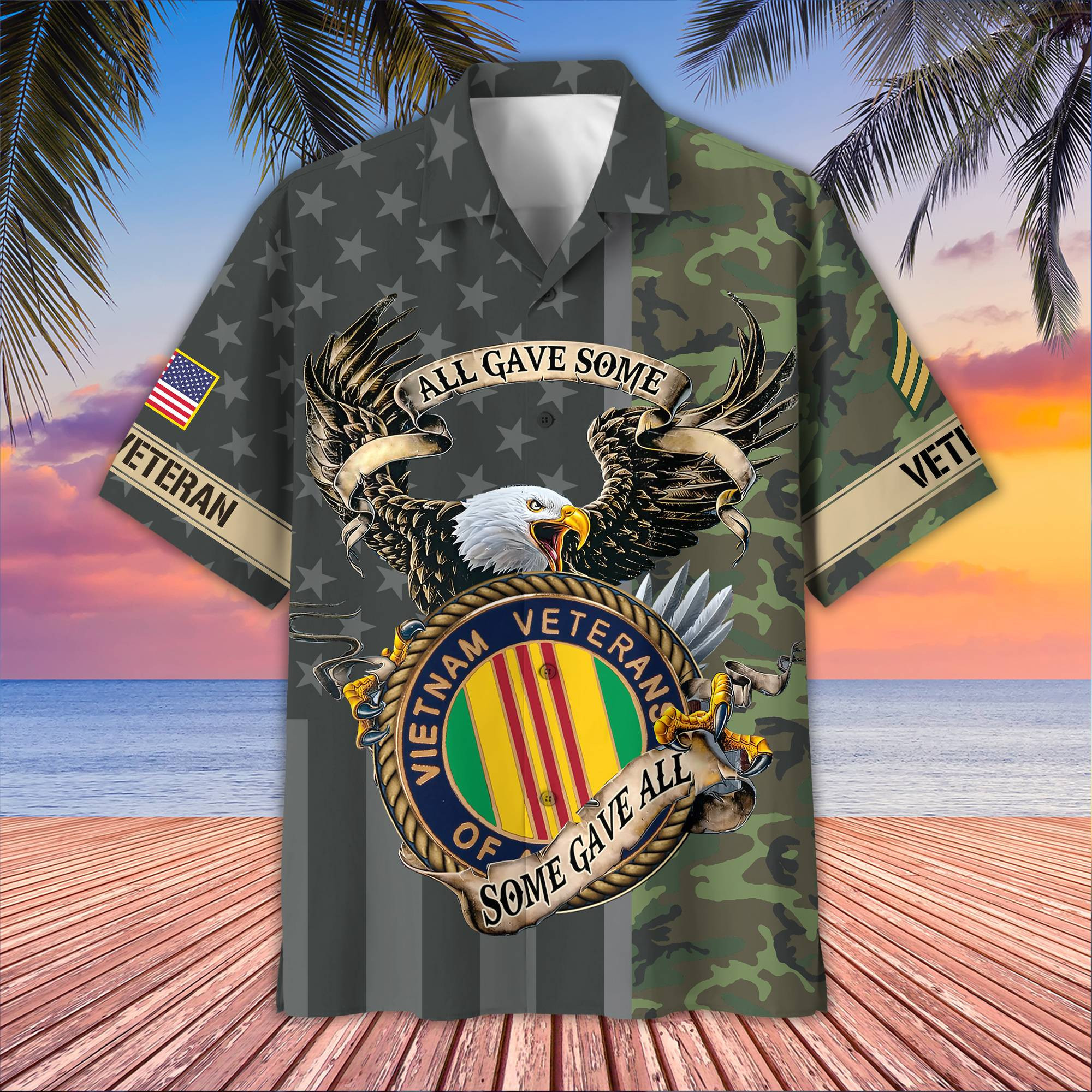 Premium Custom Vietnam Veteran Hawaiian Shirt VPVC406506, Gifts For Vietnam Veteran, Best Gifts On Father’s Day, Armed Forces Day, Independence Day, Veterans Day