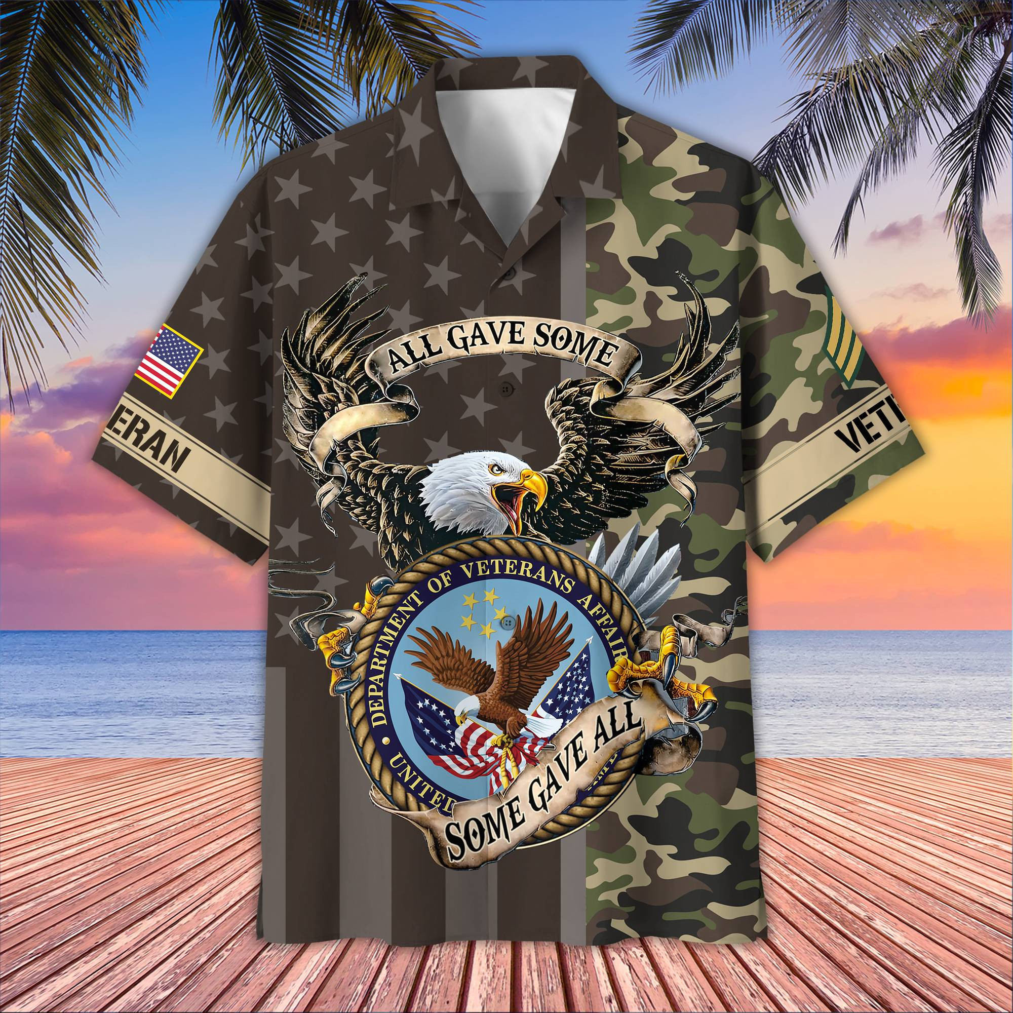 Premium Custom US Veteran Hawaiian Shirt VPVC406507, Gifts For US Veteran, Best Gifts On Father’s Day, Armed Forces Day, Independence Day, Veterans Day