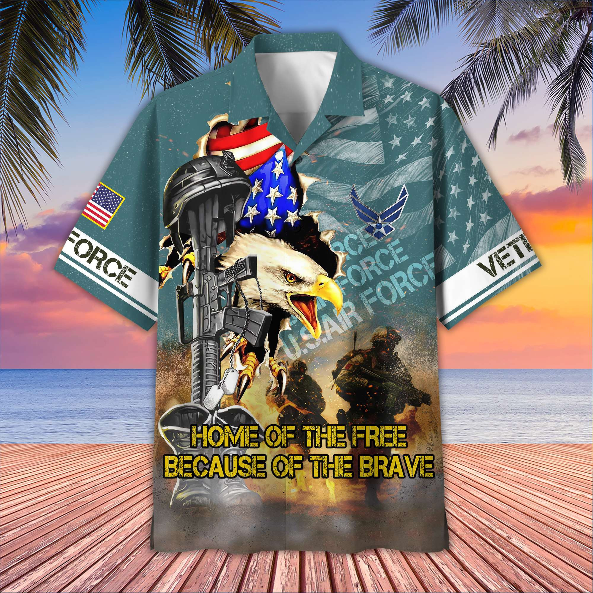 USAF Hawaiian Shirt VPVC406404, Gifts For Air Force Veteran, Best Gifts On Father’s Day, Armed Forces Day, Independence Day, Veterans Day