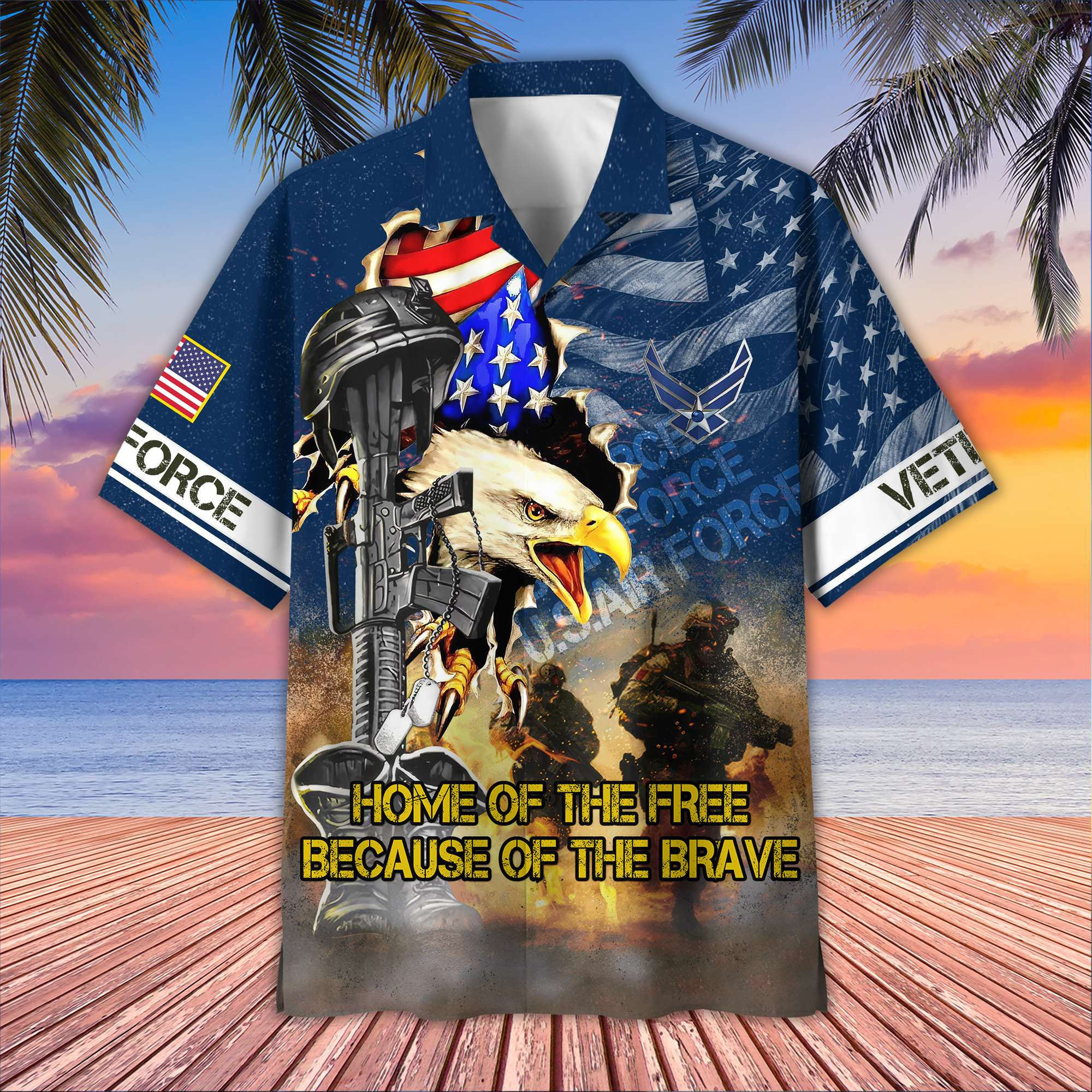 USAF Hawaiian Shirt VPVC406412, Gifts For Air Force Veteran, Best Gifts On Father’s Day, Armed Forces Day, Independence Day, Veterans Day