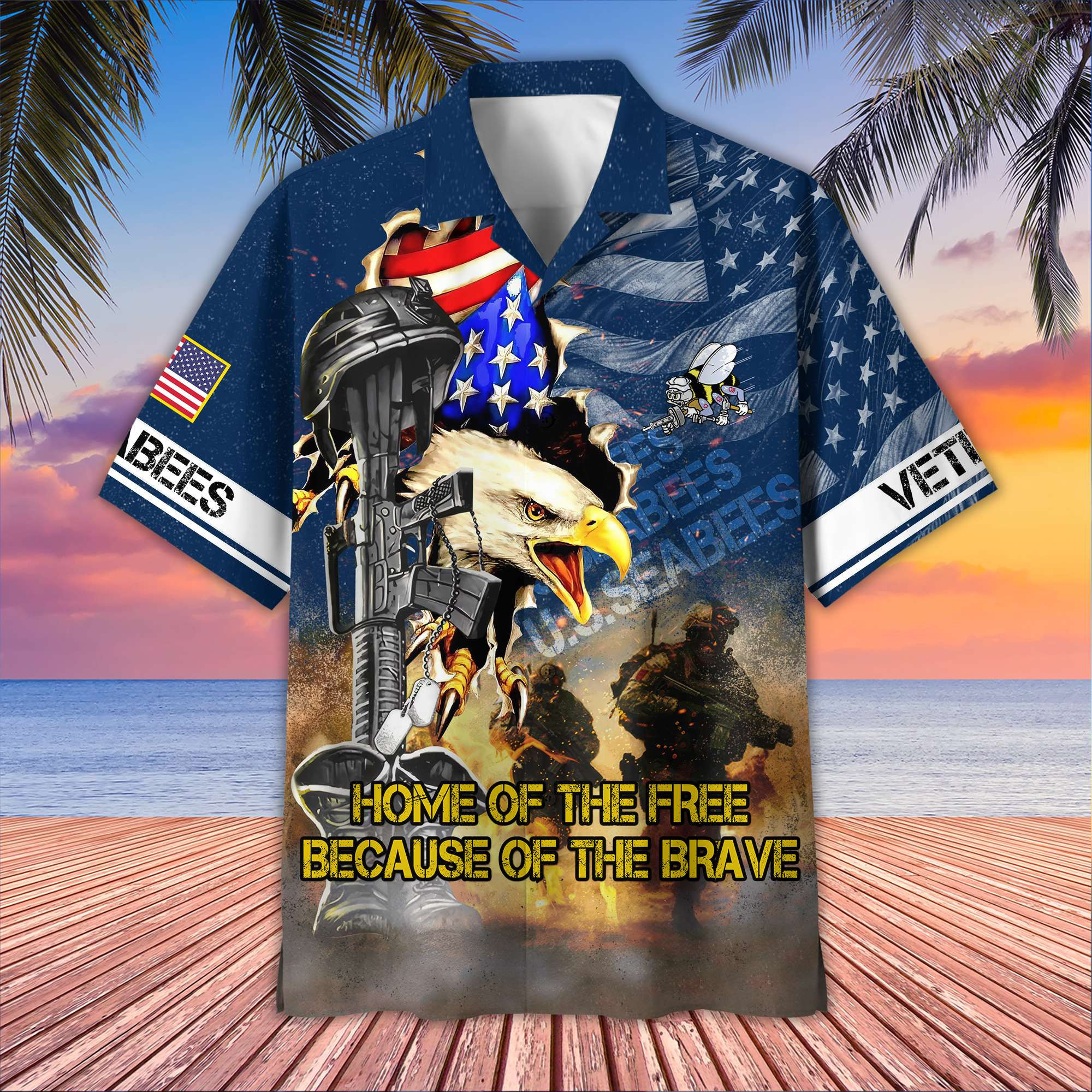 US Seabees Hawaiian Shirt VPVC406409, Gifts For Seabees Veteran, Best Gifts On Father’s Day, Armed Forces Day, Independence Day, Veterans Day