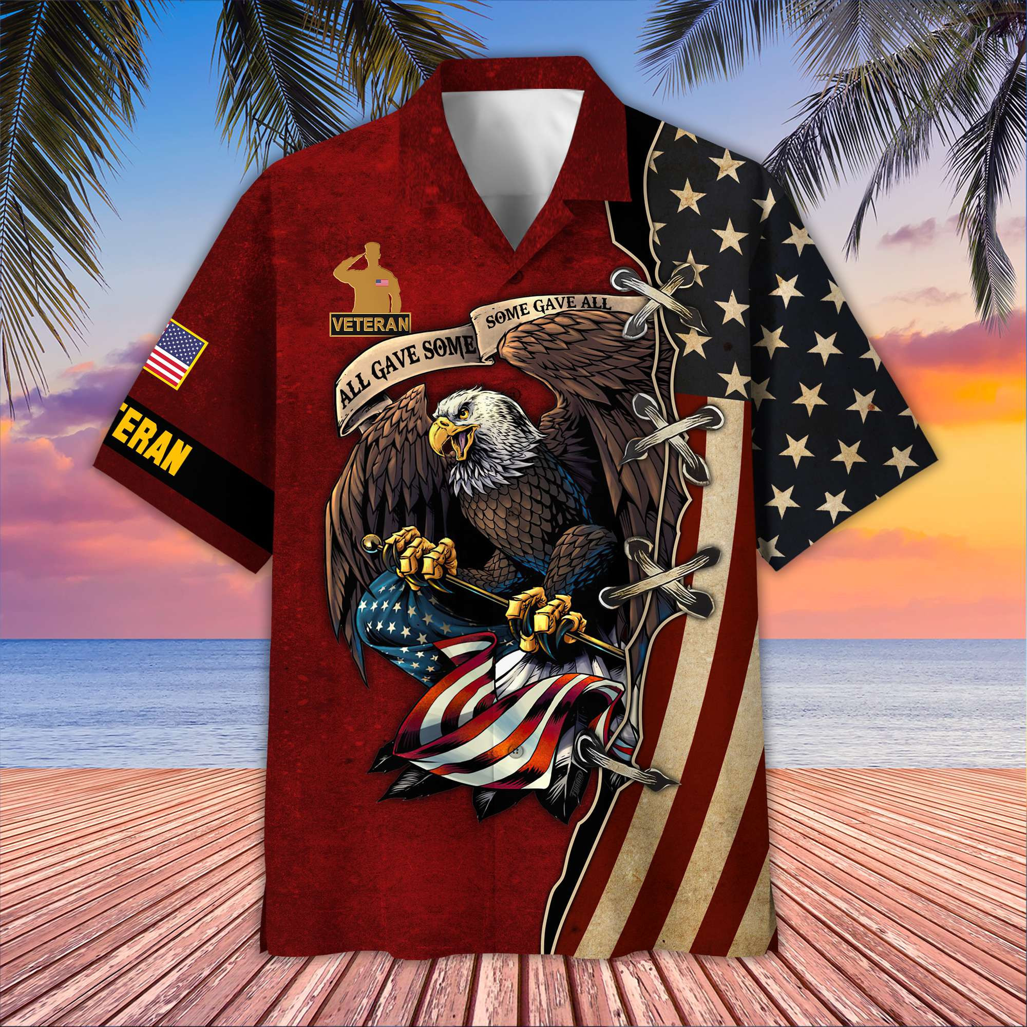 Premium US Veteran Hawaiian Shirt VPVC406007, Gifts For US Veteran, Best Gifts On Father’s Day, Armed Forces Day, Independence Day, Veterans Day