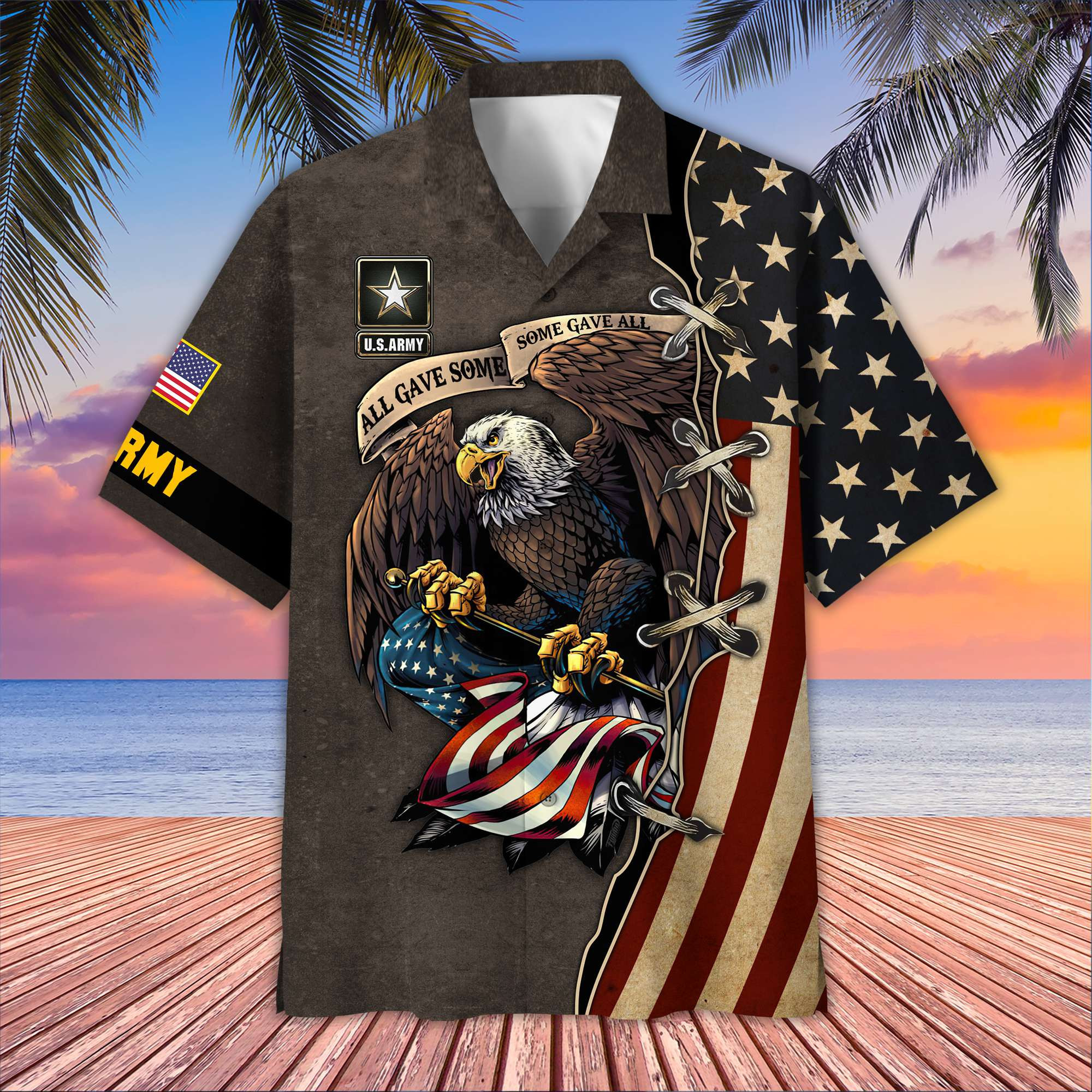 Premium US Army Hawaiian Shirt VPVC406010, Gifts For Army Veteran, Best Gifts On Father’s Day, Armed Forces Day, Independence Day, Veterans Day