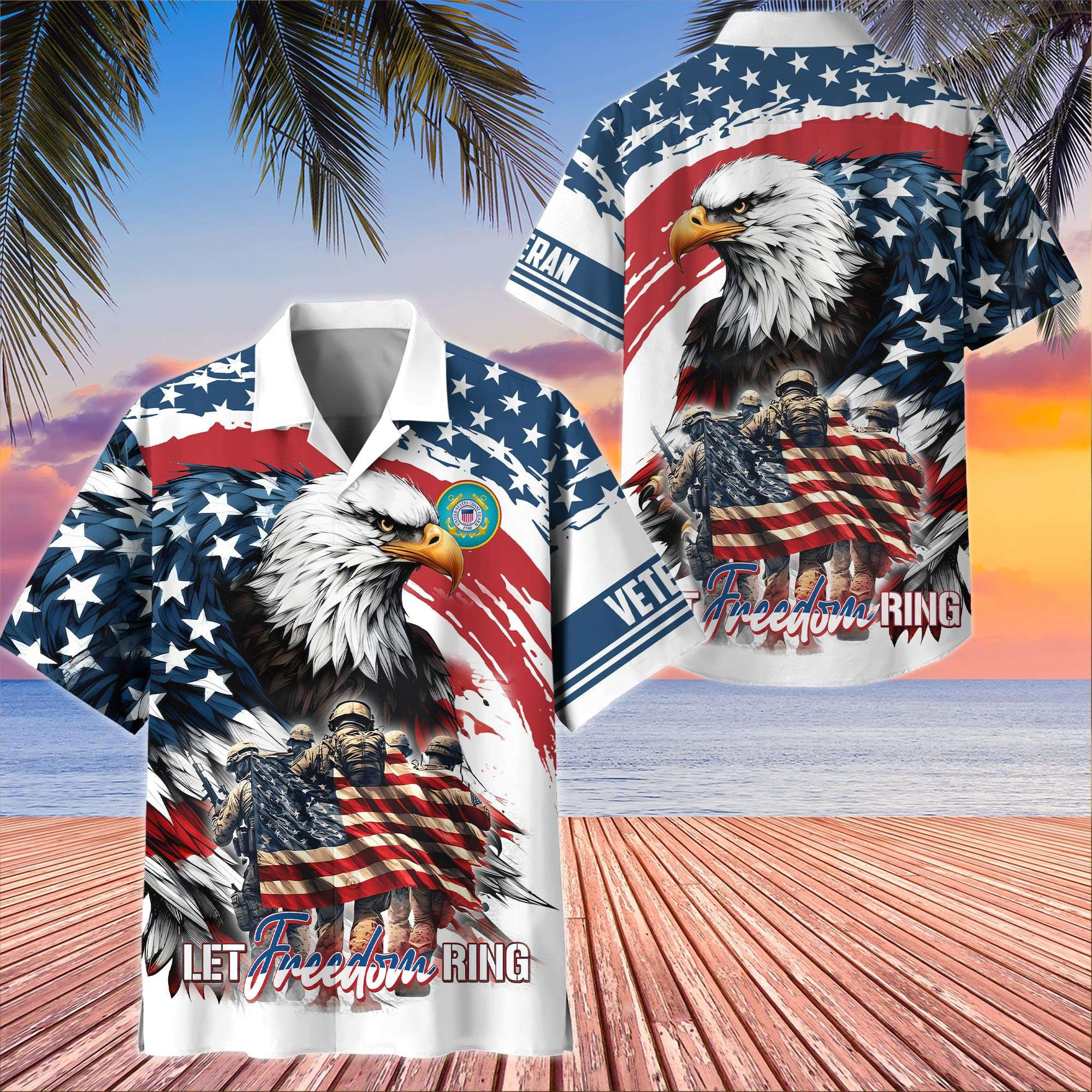 Premium USCG Hawaiian Shirt VPVC405805, Gifts For Coast Guard Veteran, Best Gifts On Father’s Day, Armed Forces Day, Independence Day, Veterans Day