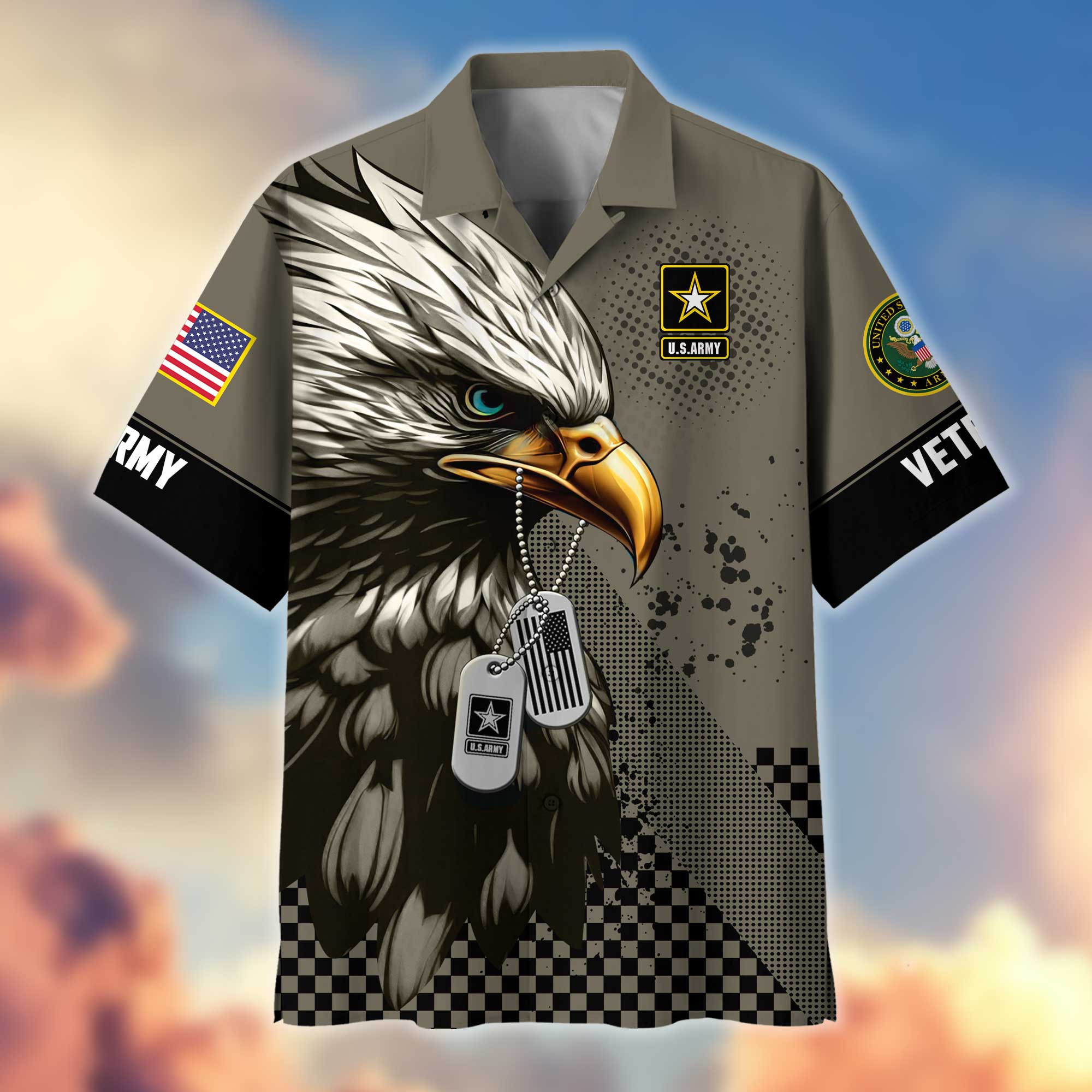Unique US Army Hawaiian Shirt VPVC404710, Gifts For Army Veteran, Best Gifts On Father’s Day, Independence Day, Veterans Day