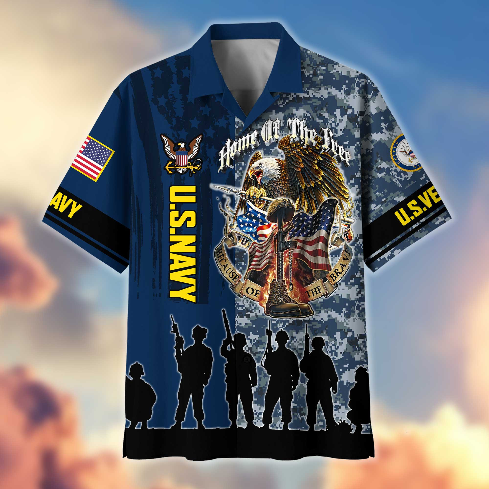 Premium US Navy Hawaiian Shirt VPVC404502 Gifts For Navy Veteran, Best Gifts On Father’s Day, Armed Forces Day, Independence Day, Veterans Day