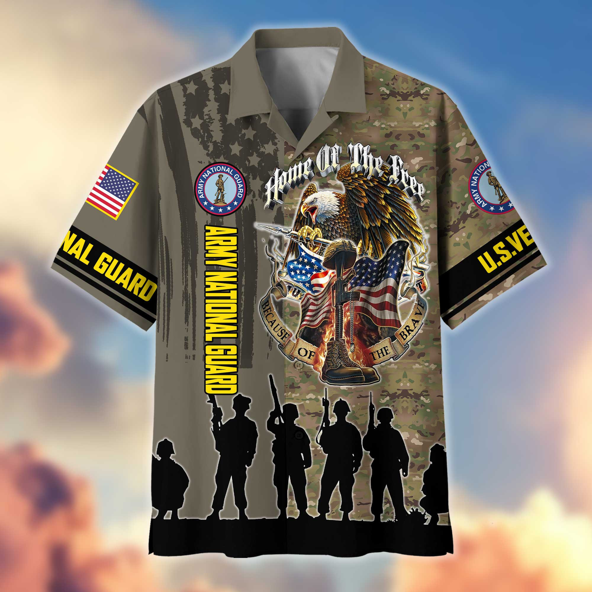 Premium US Army National Guard Hawaiian Shirt VPVC404508 Gifts For Army National Guard Veteran, Best Gifts On Father’s Day, Armed Forces Day, Independence Day, Veterans Day