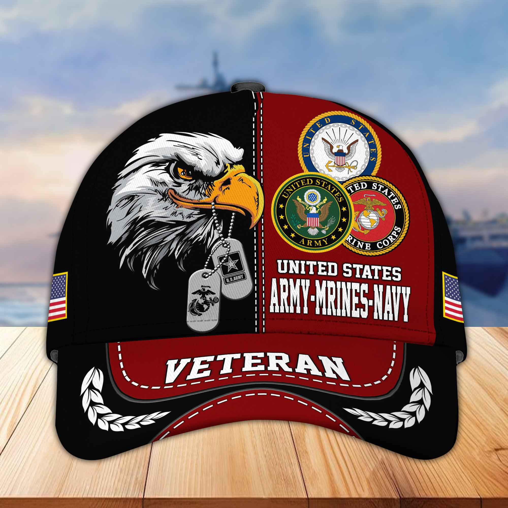 Premium US Army, Navy, Marine Corps Cap BPVC270511