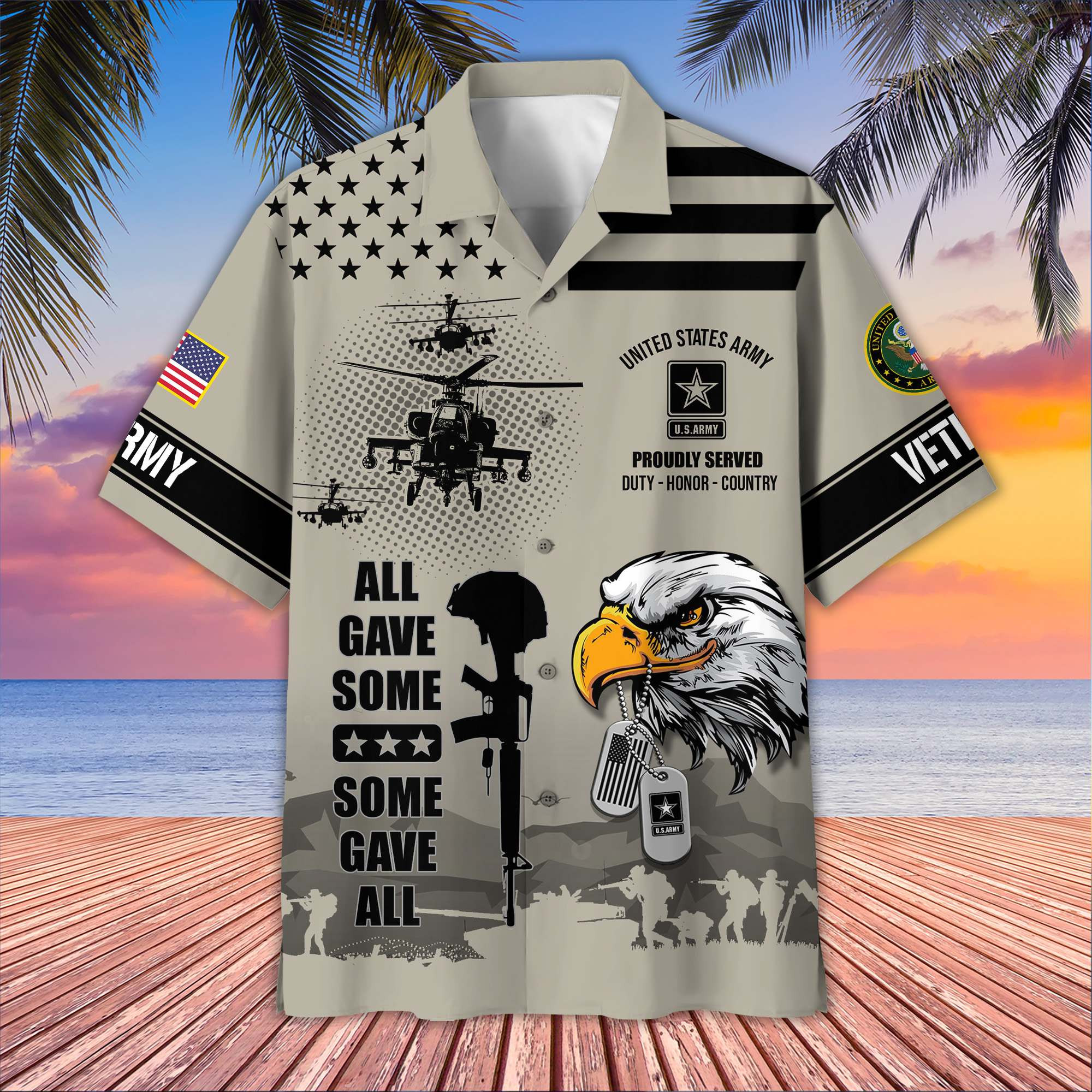 Premium US Veterans Hawaiian Shirt BPVC280501, Gifts For US Veterans, Gifts On Father’s Day, Armed Forces Day, Veterans Day