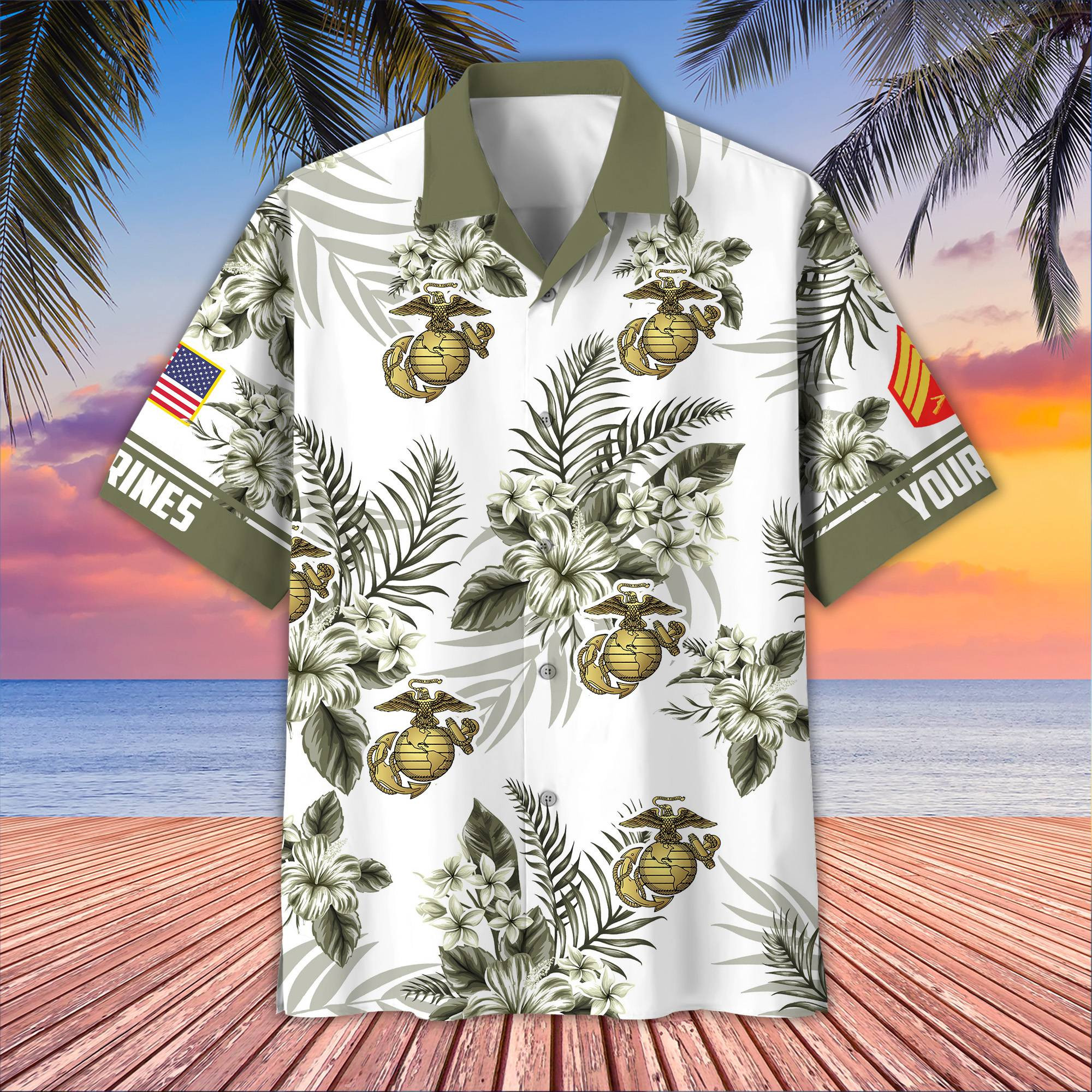 Premium Custom USMC Hawaiian Shirt VPVC406911, Gifts For Marine Veteran, Best Gifts On Father’s Day, Armed Forces Day, Independence Day, Veterans Day