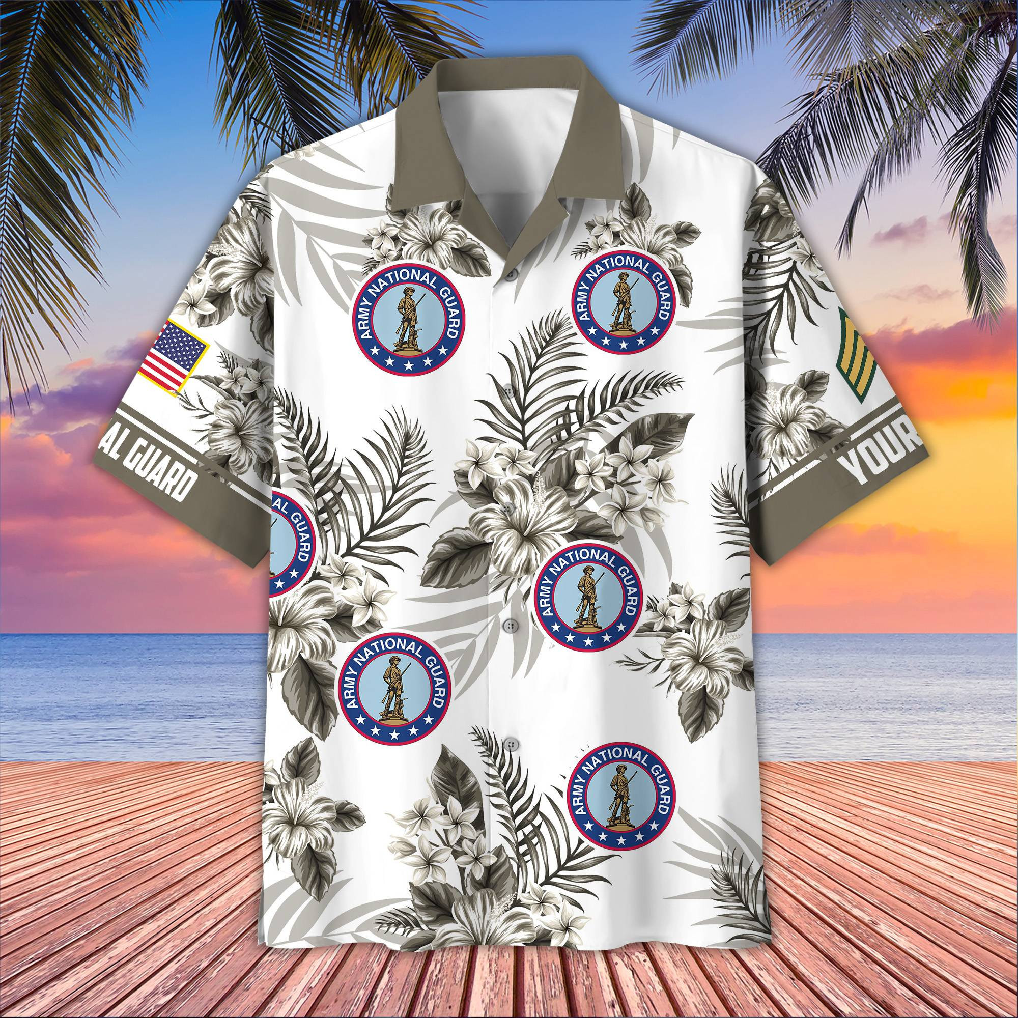 Premium Custom US Army National Guard Veteran Hawaiian Shirt VPVC406908, Gifts For Army National Guard Veteran, Best Gifts On Father’s Day, Armed Forces Day, Independence Day, Veterans Day