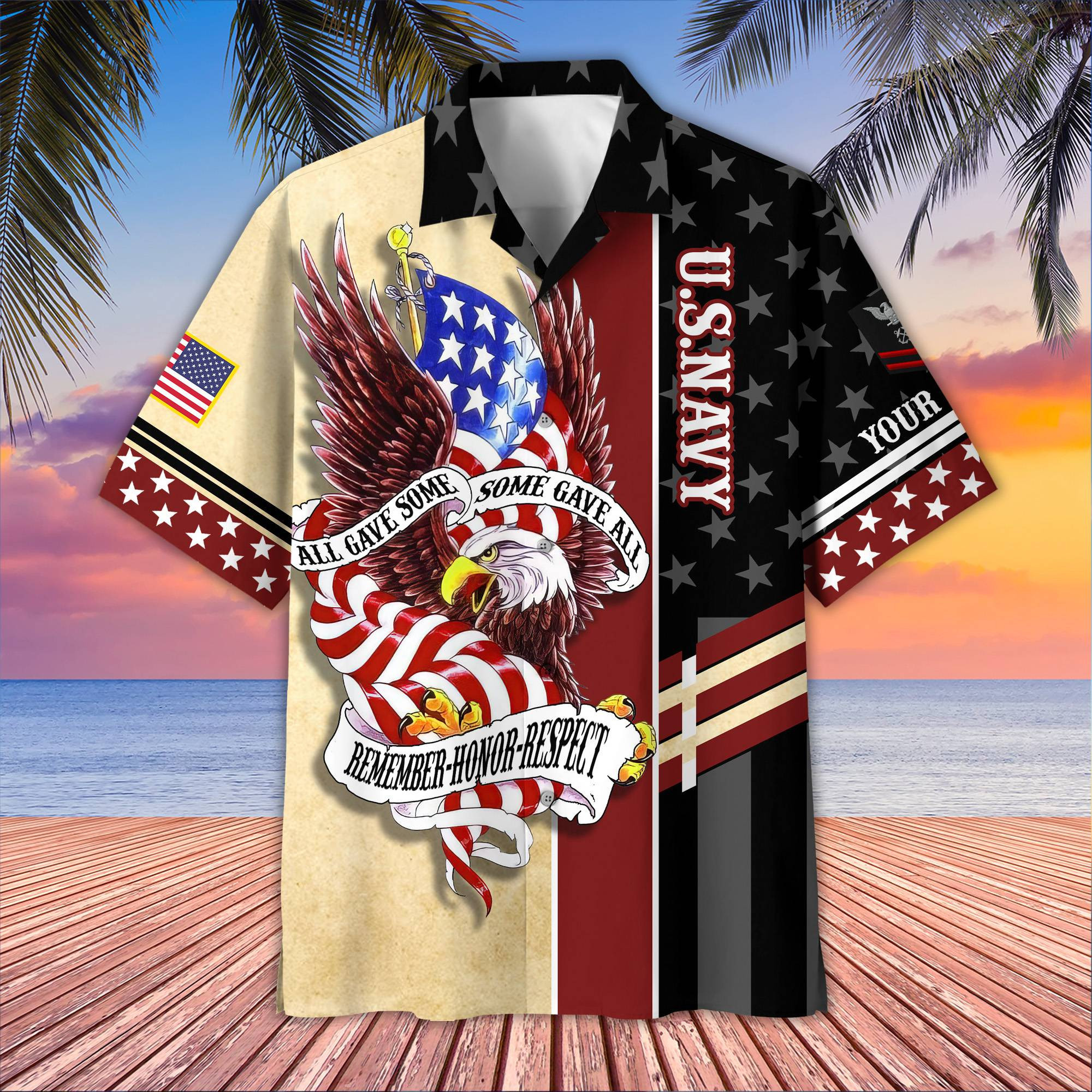 US Navy Custom Hawaiian Shirt VPVC407002, Gifts For Navy Veteran, Best Gifts On Father’s Day, Armed Forces Day, Independence Day, Veterans Day