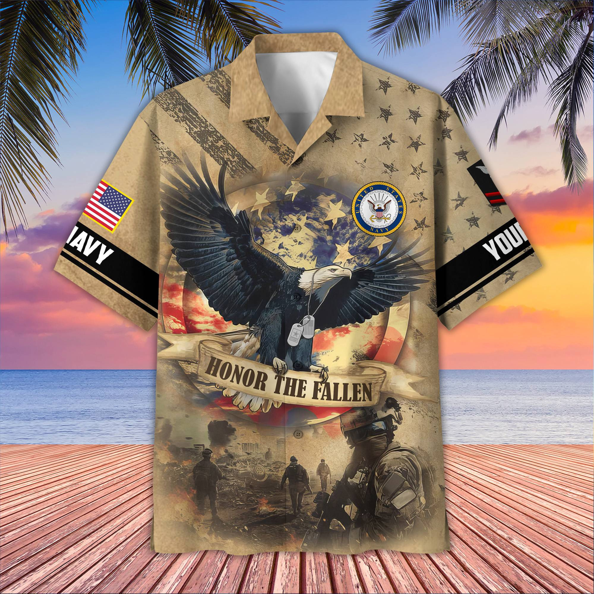 Premium Custom US Navy Hawaiian Shirt VPVC407102, Gifts For Navy Veteran, Best Gifts On Father’s Day, Armed Forces Day, Independence Day, Veterans Day