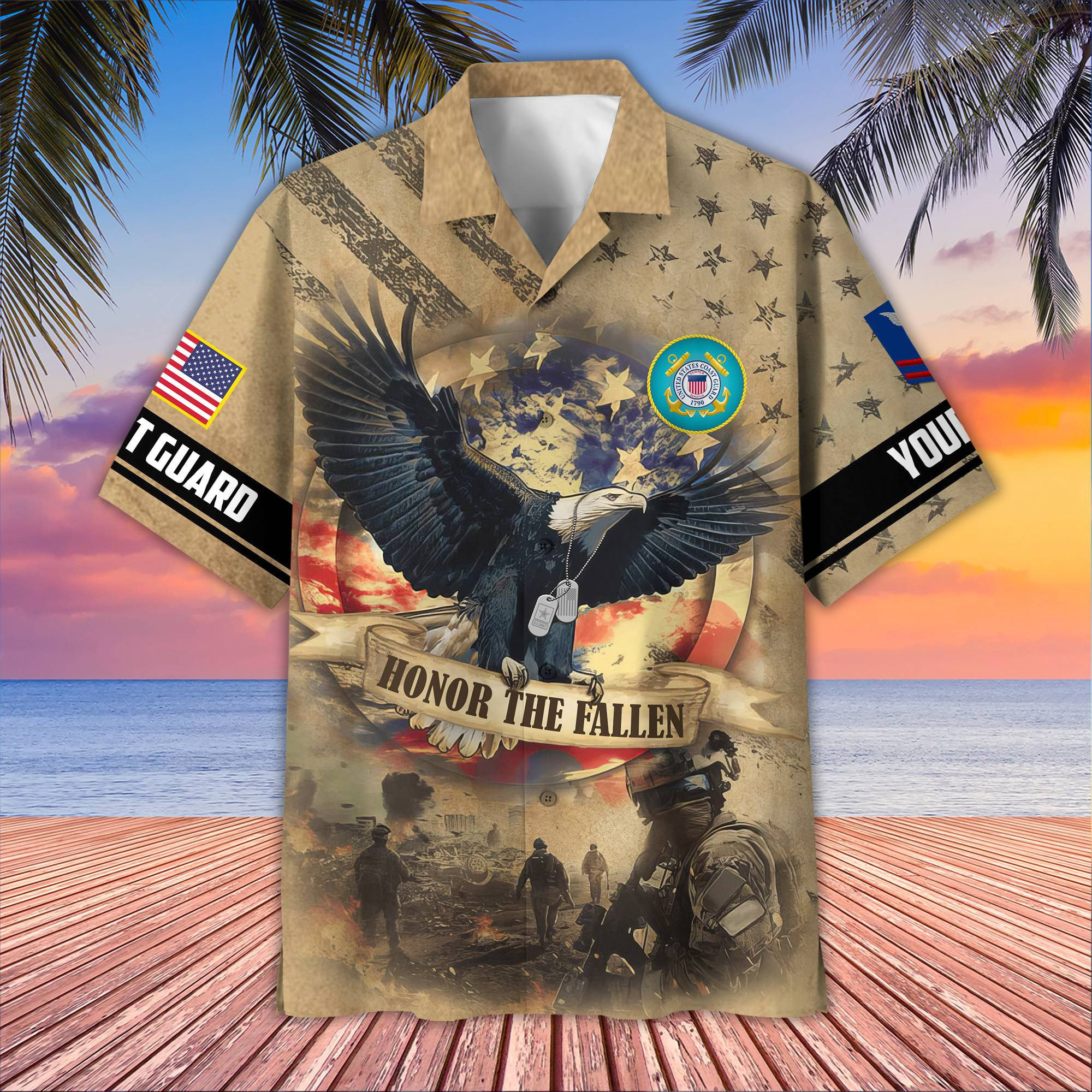 Premium Custom USCG Hawaiian Shirt VPVC407105, Gifts For Coast Guard Veteran, Best Gifts On Father’s Day, Armed Forces Day, Independence Day, Veterans Day