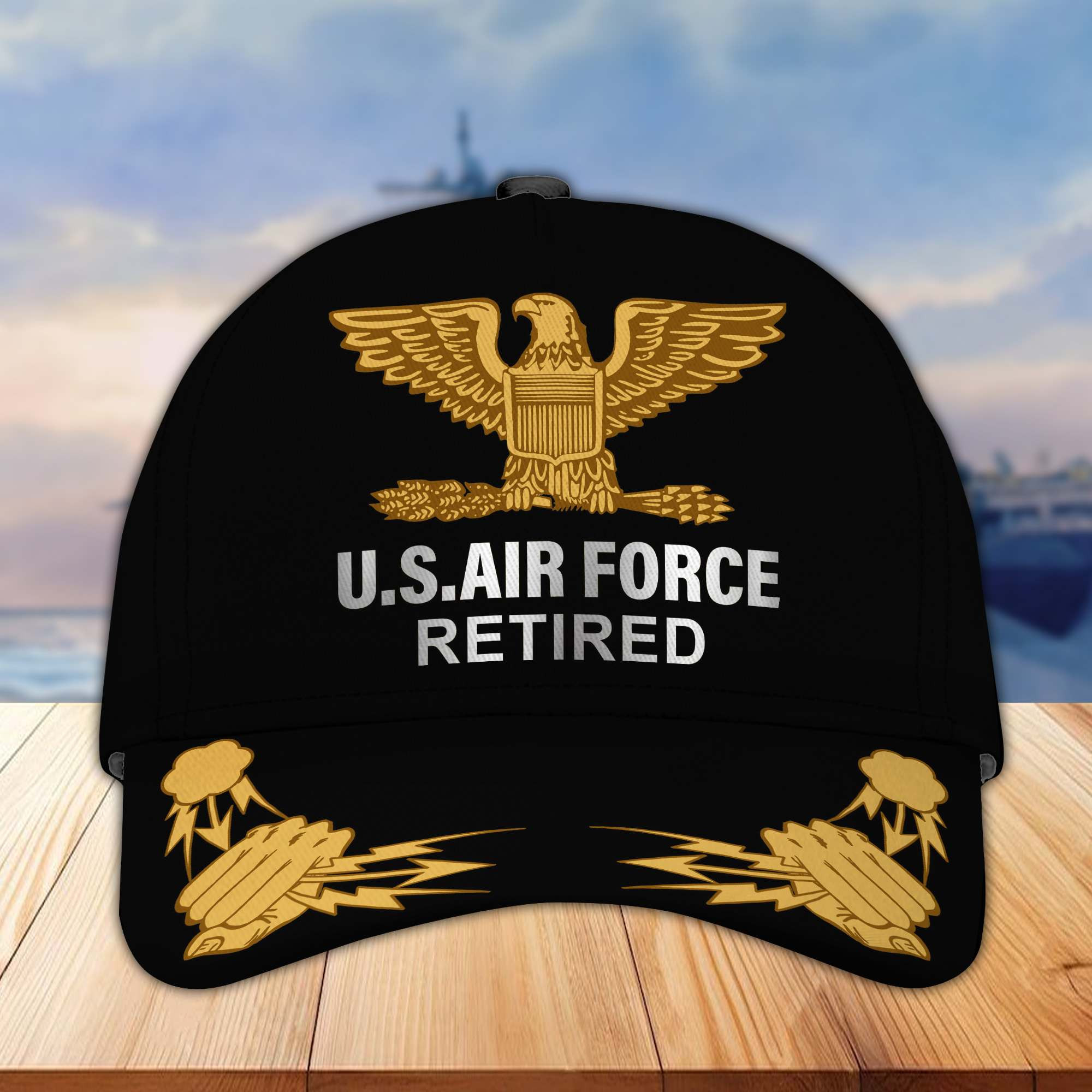 Premium USAF Retired Cap, Gifts For Air Force Veteran BPVC040610