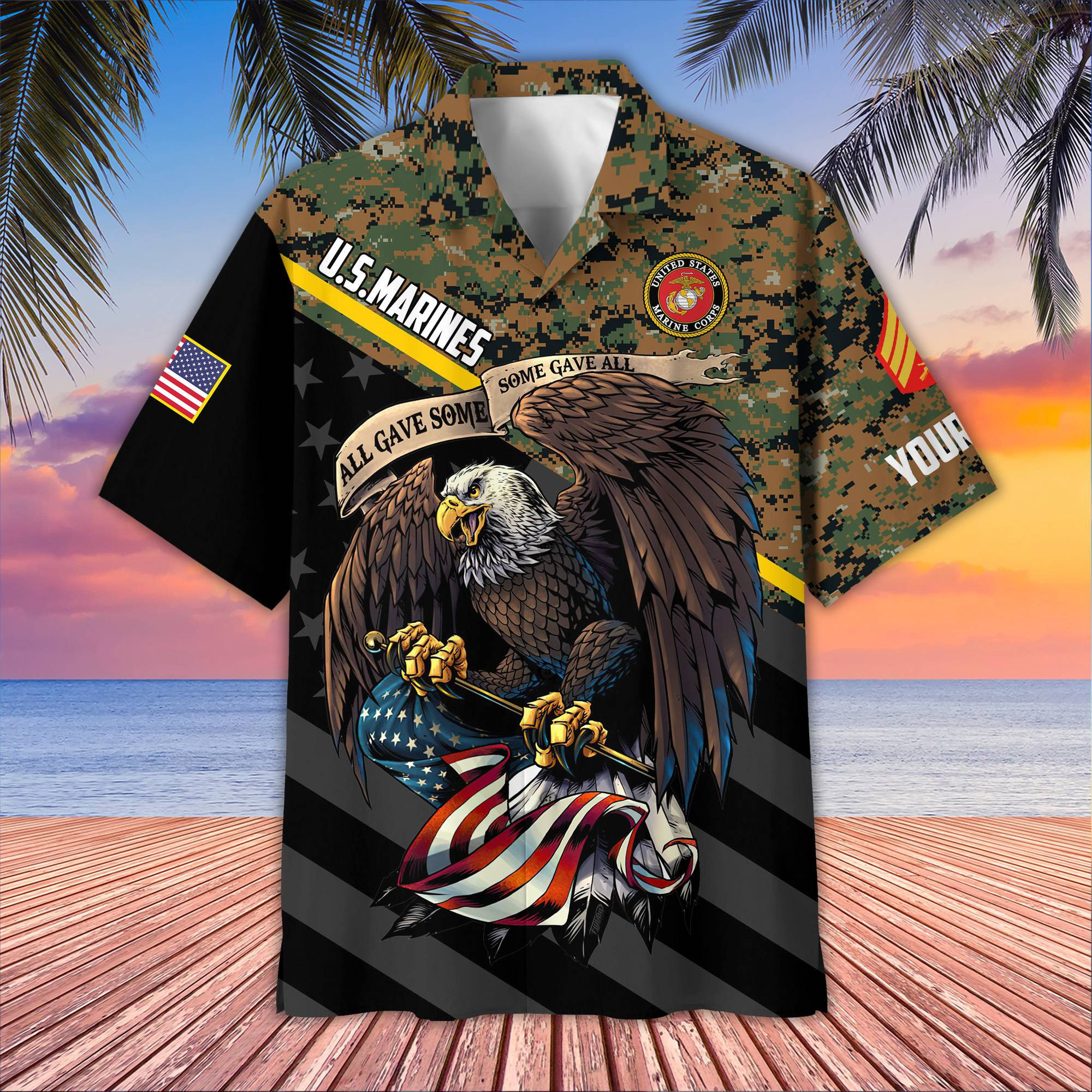 Premium Custom USMC Hawaiian Shirt VPVC407403, Gifts For Marine Veteran, Best Gifts On Father’s Day, Armed Forces Day, Independence Day, Veterans Day