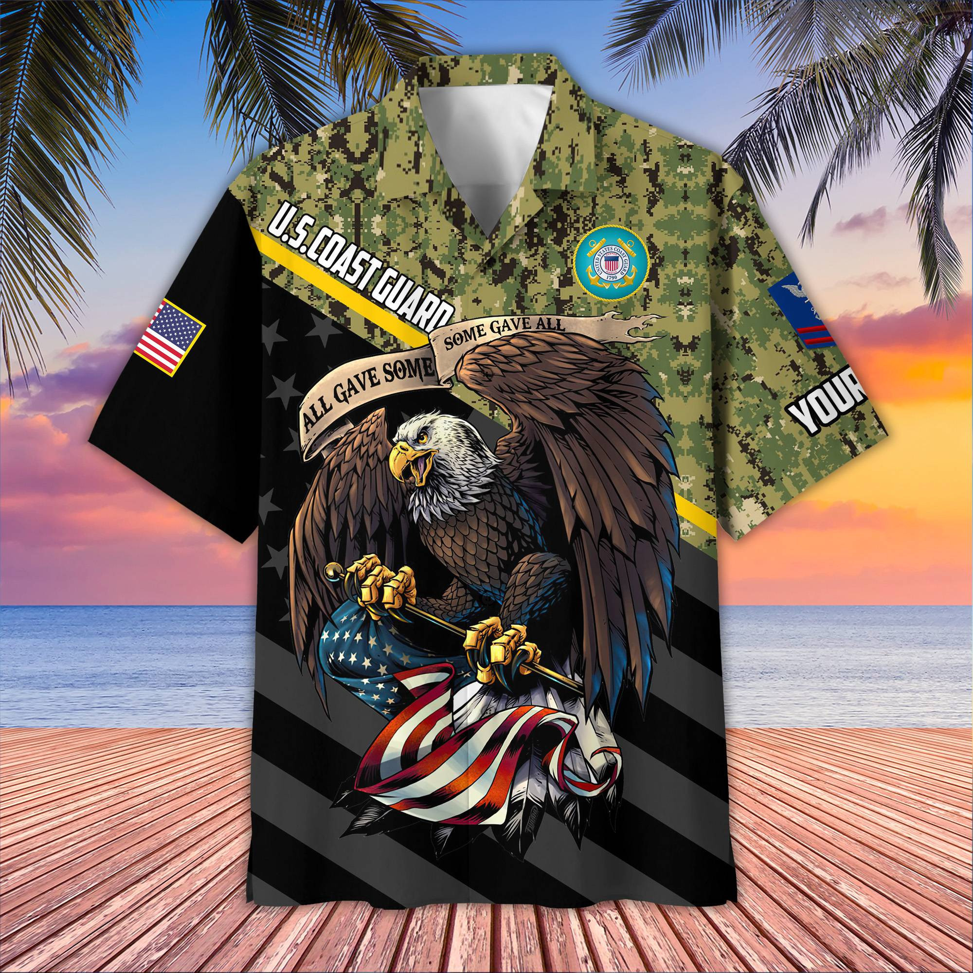 Premium Custom USCG Hawaiian Shirt VPVC407405, Gifts For Coast Guard Veteran, Best Gifts On Father’s Day, Armed Forces Day, Independence Day, Veterans Day