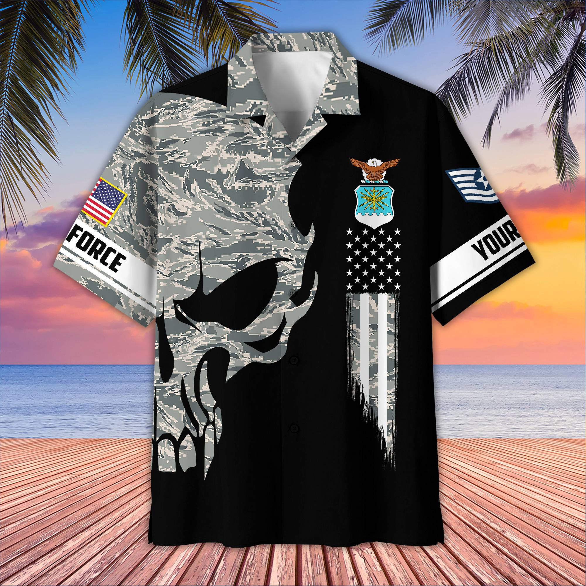USAF Custom Hawaiian Shirt VPVC407504, Gifts For Air Force Veteran, Best Gifts On Father’s Day, Armed Forces Day, Independence Day, Veterans Day