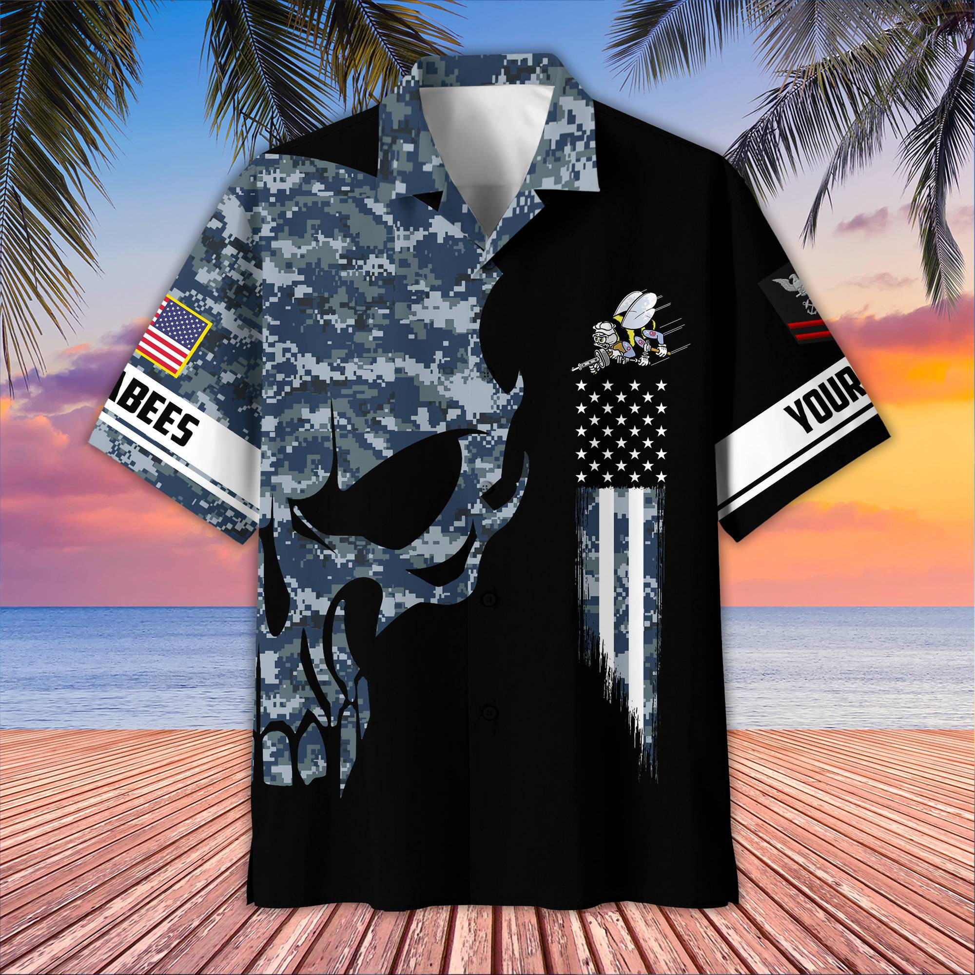 US Seabees Custom Hawaiian Shirt VPVC407509, Gifts For Seabees Veteran, Best Gifts On Father’s Day, Armed Forces Day, Independence Day, Veterans Day