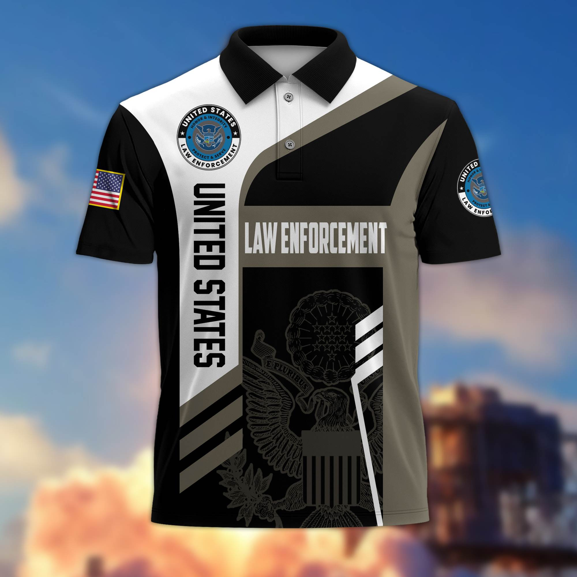 Premium US Law Enforcement Polo Shirt BPVC180610