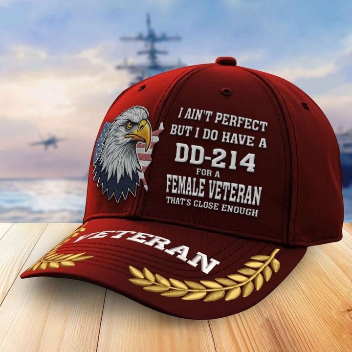 Premium Female Veteran Embroidered Cap BPVC180615