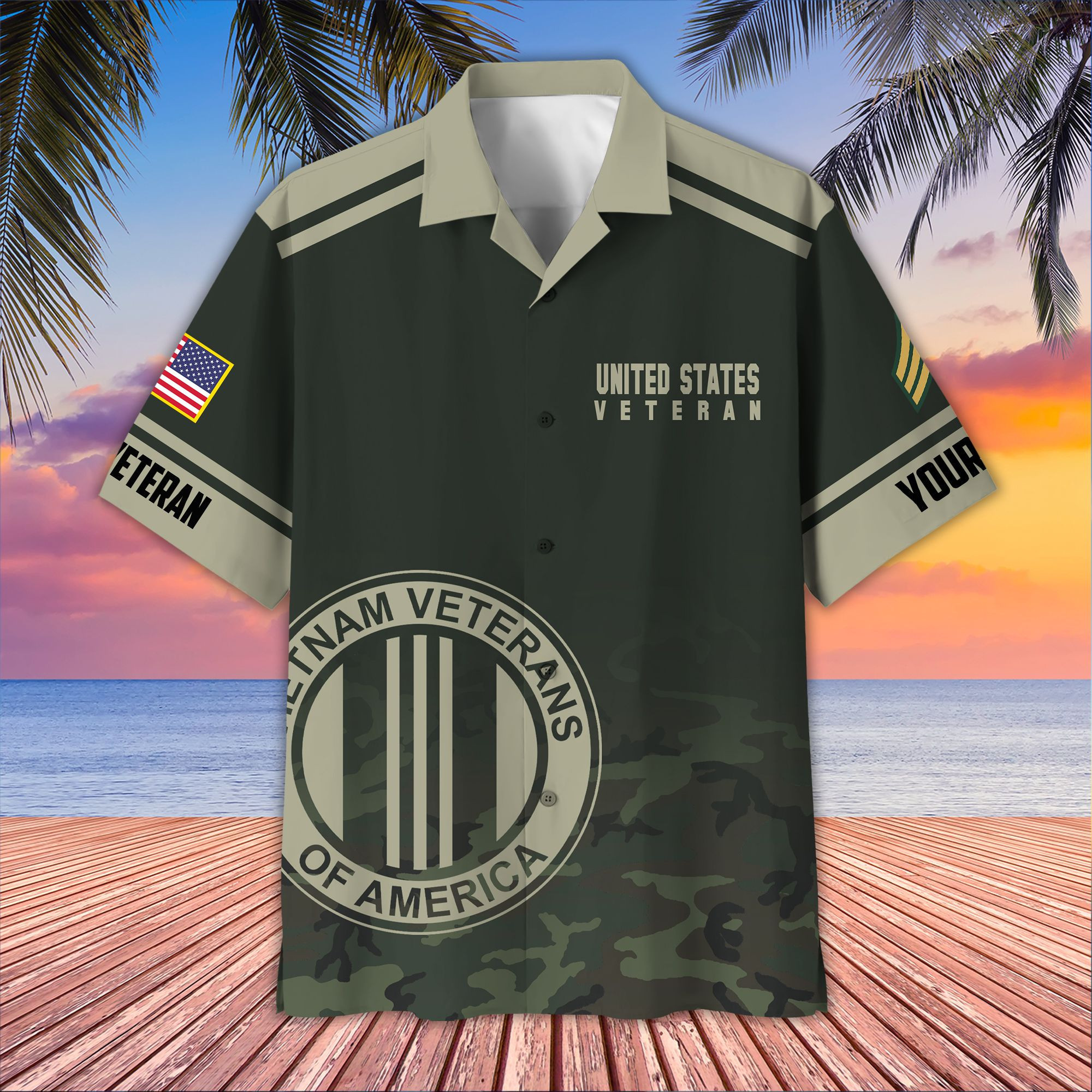 Premium Custom Vietnam Veteran Hawaiian Shirt VPVC407306, Gifts For Vietnam Veteran, Best Gifts On Father’s Day, Armed Forces Day, Independence Day, Veterans Day