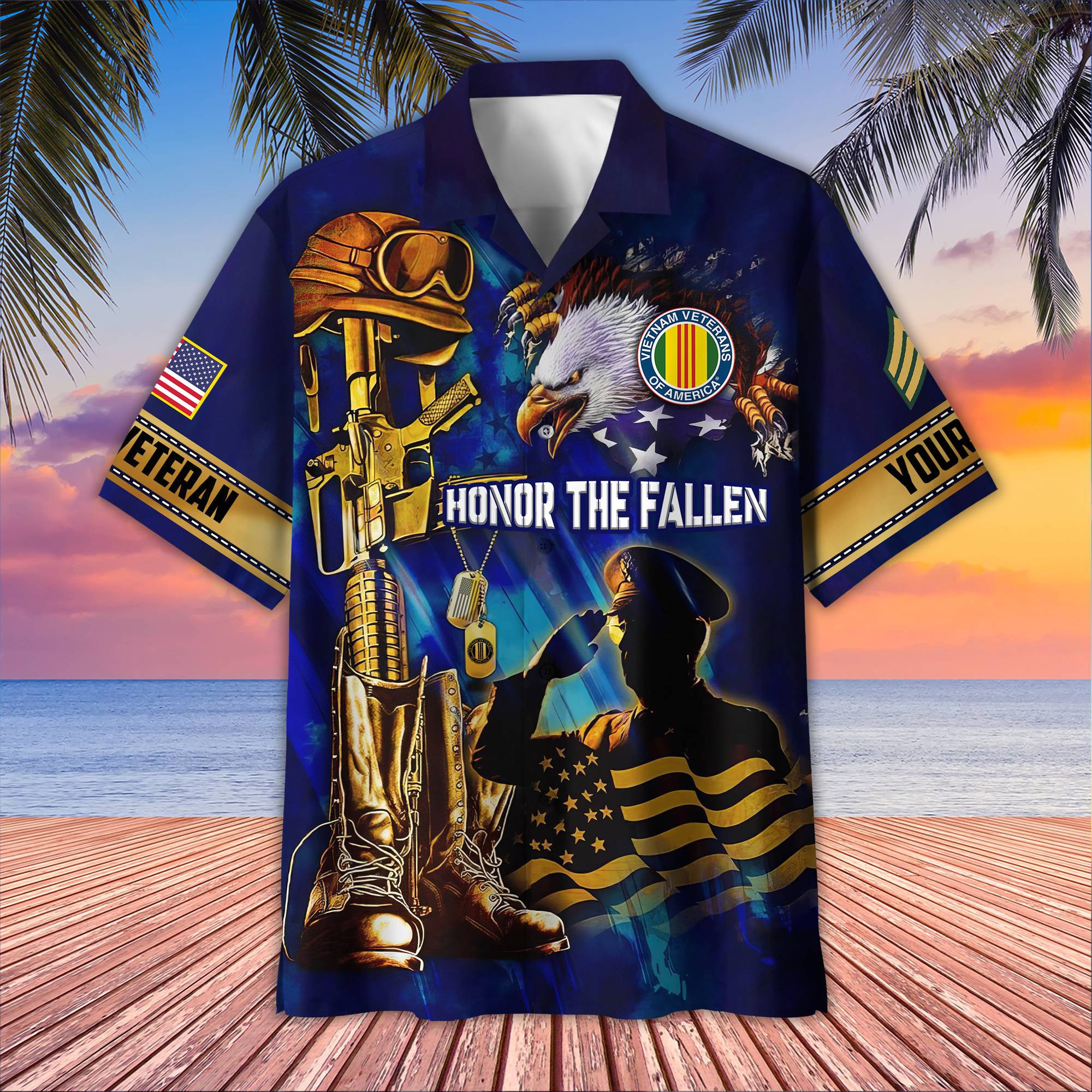 Premium Custom Vietnam Veteran Hawaiian Shirt VPVC407706, Gifts For Vietnam Veteran, Best Gifts On Father’s Day, Armed Forces Day, Independence Day, Veterans Day