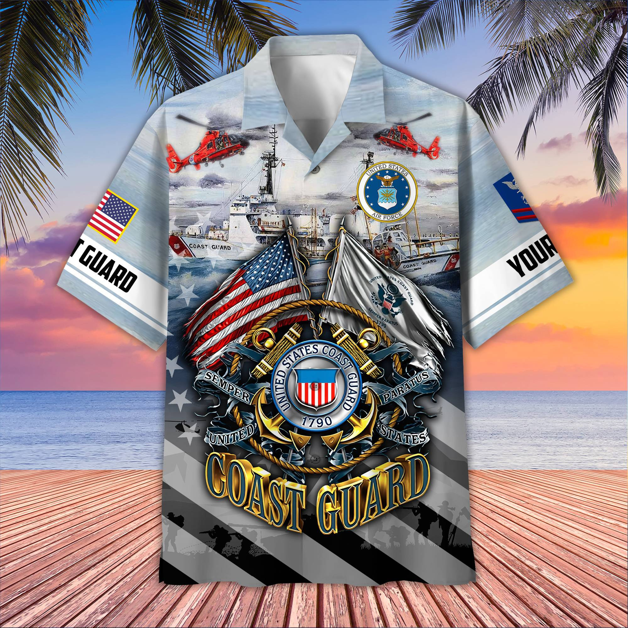USCG Custom Hawaiian Shirt VPVC407805, Gifts For Coast Guard Veteran, Best Gifts On Father’s Day, Armed Forces Day, Independence Day, Veterans Day