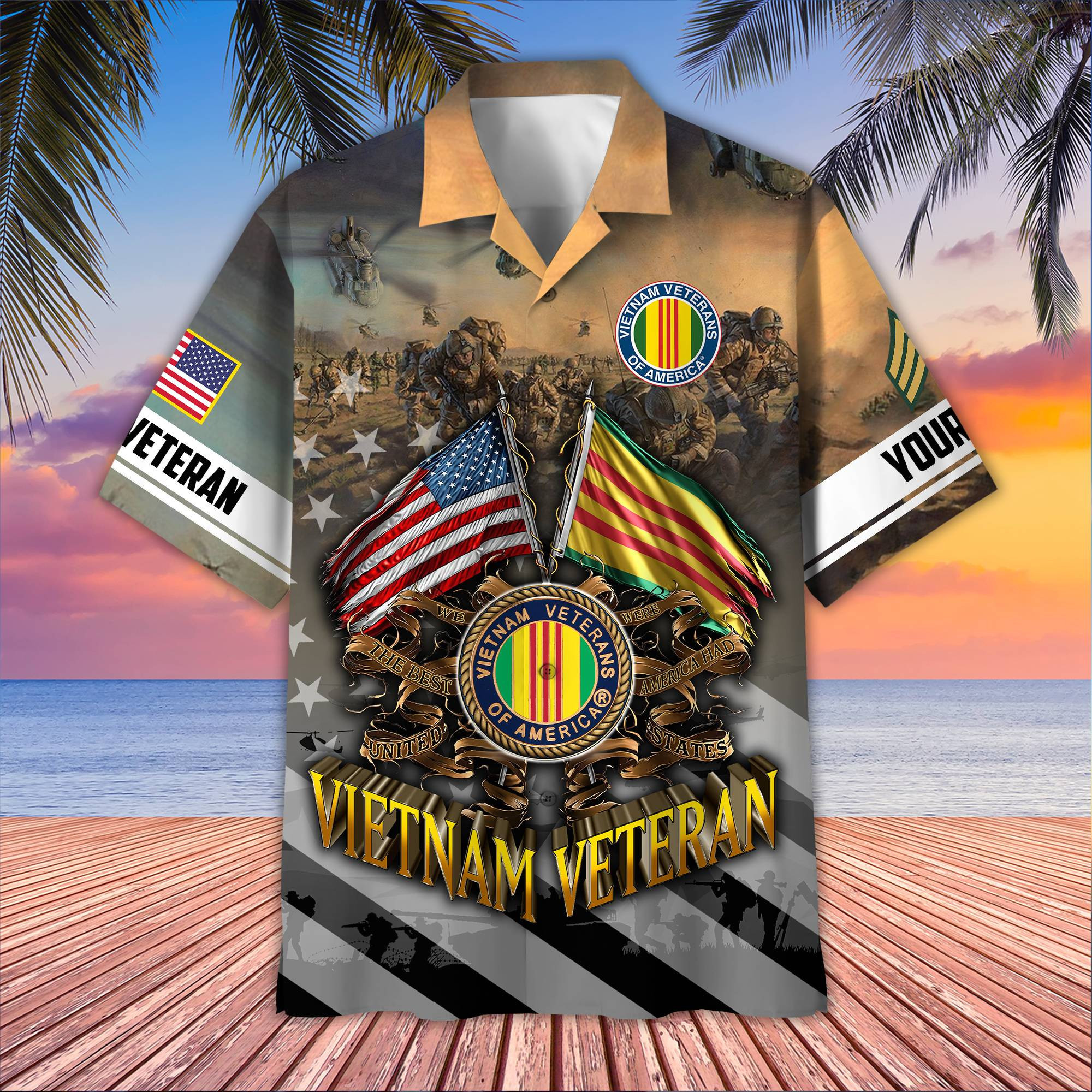 Vietnam Veteran Custom Hawaiian Shirt VPVC407806, Gifts For Vietnam Veteran, Best Gifts On Father’s Day, Armed Forces Day, Independence Day, Veterans Day