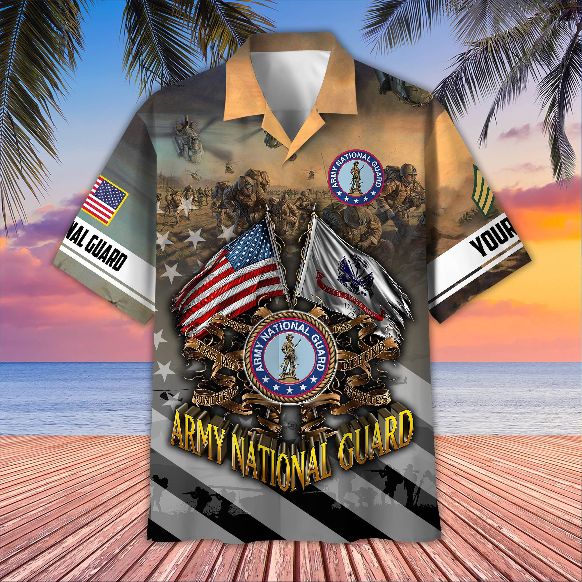 US Army Custom National Guard Hawaiian Shirt VPVC407808, Gifts For Army National Guard Veteran, Best Gifts On Father’s Day, Armed Forces Day, Independence Day, Veterans Day