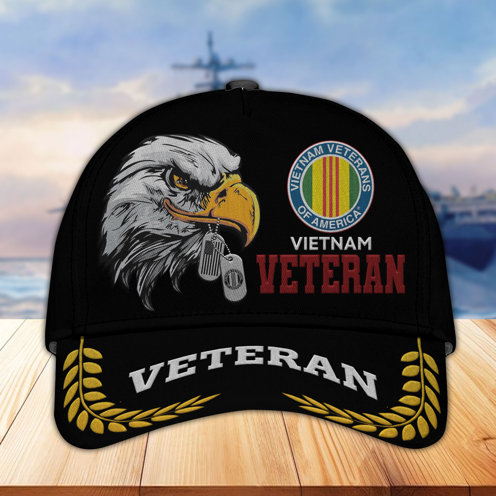 Unique Custom Name, Rank, Year, Vietnam Veteran Embroidered Hats VPVC307006, Gifts For Vietnam Veteran, Best Gifts On Father’s Day, Independence Day, Veterans Day