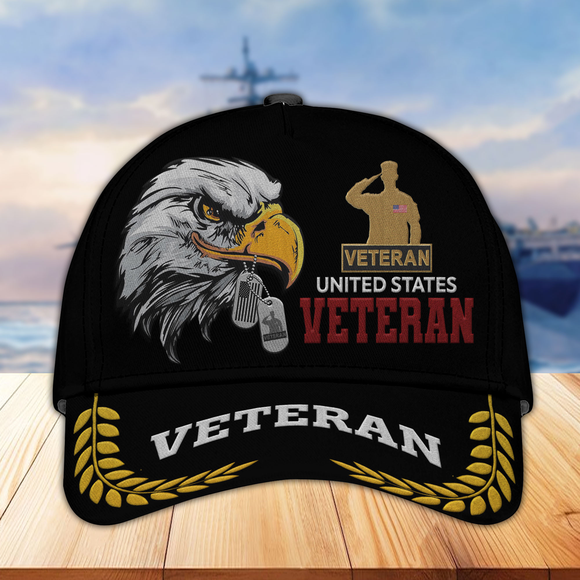 Unique Custom Name, Rank, Year, US Veteran Embroidered Hats VPVC307007, Gifts For US Veteran, Best Gifts On Father’s Day, Independence Day, Veterans Day