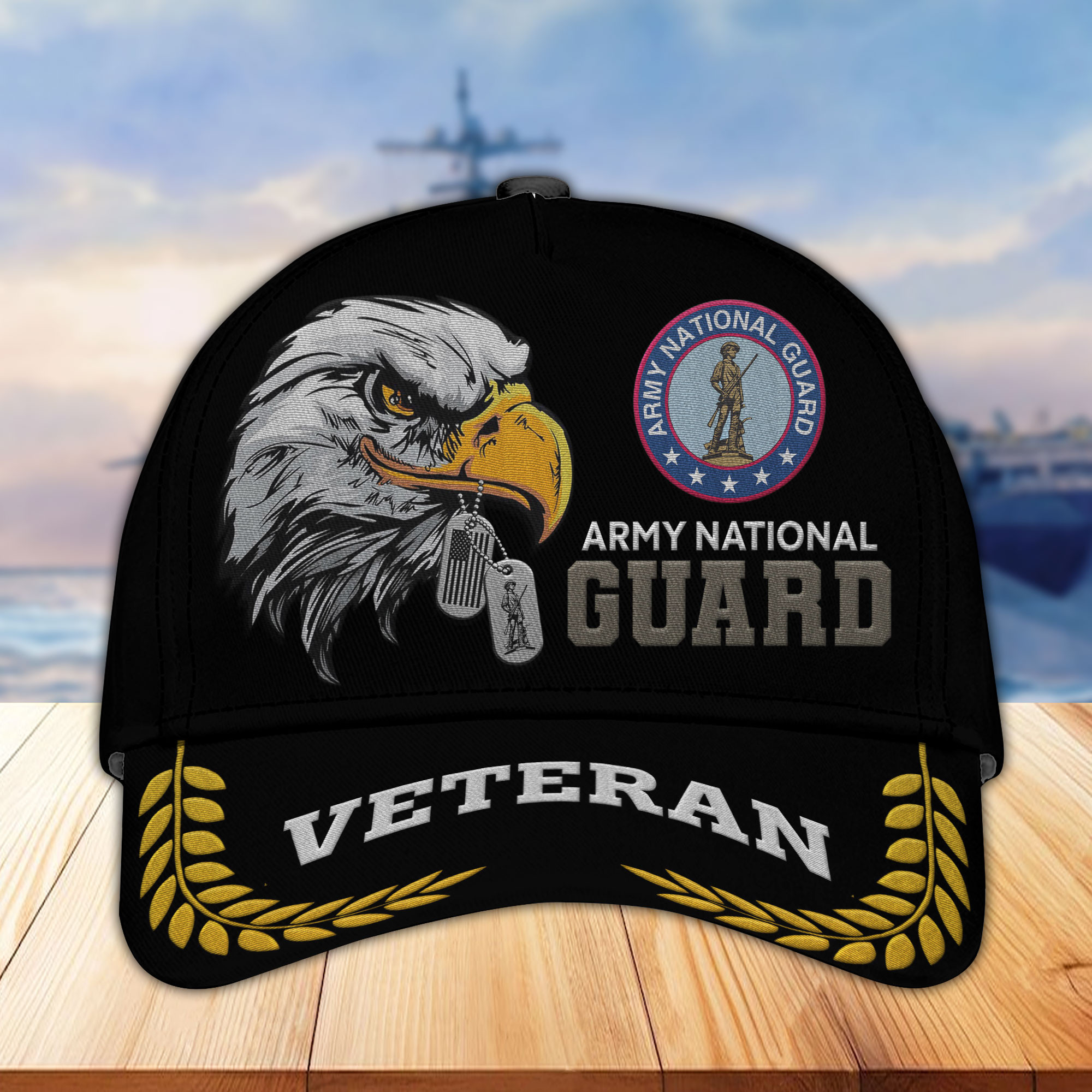 Unique Custom Name, Rank, Year, US Army National Guard Embroidered Hats VPVC307008, Gifts For Army National Guard Veteran, Best Gifts On Father’s Day, Independence Day, Veterans Day