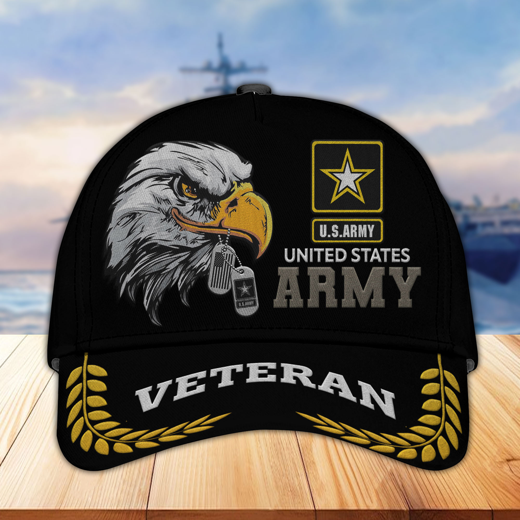 Unique Custom Name, Rank, Year, US Army Embroidered Hats VPVC307010, Gifts For Army Veteran, Best Gifts On Father’s Day, Independence Day, Veterans Day