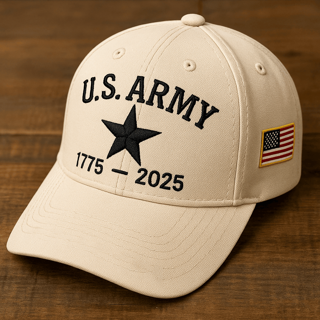 Premium 250th Anniversary Of The Army Embroidered Hats VPVC307809, Gifts For Army Veteran, Gifts On Father’s Day, Veterans Day