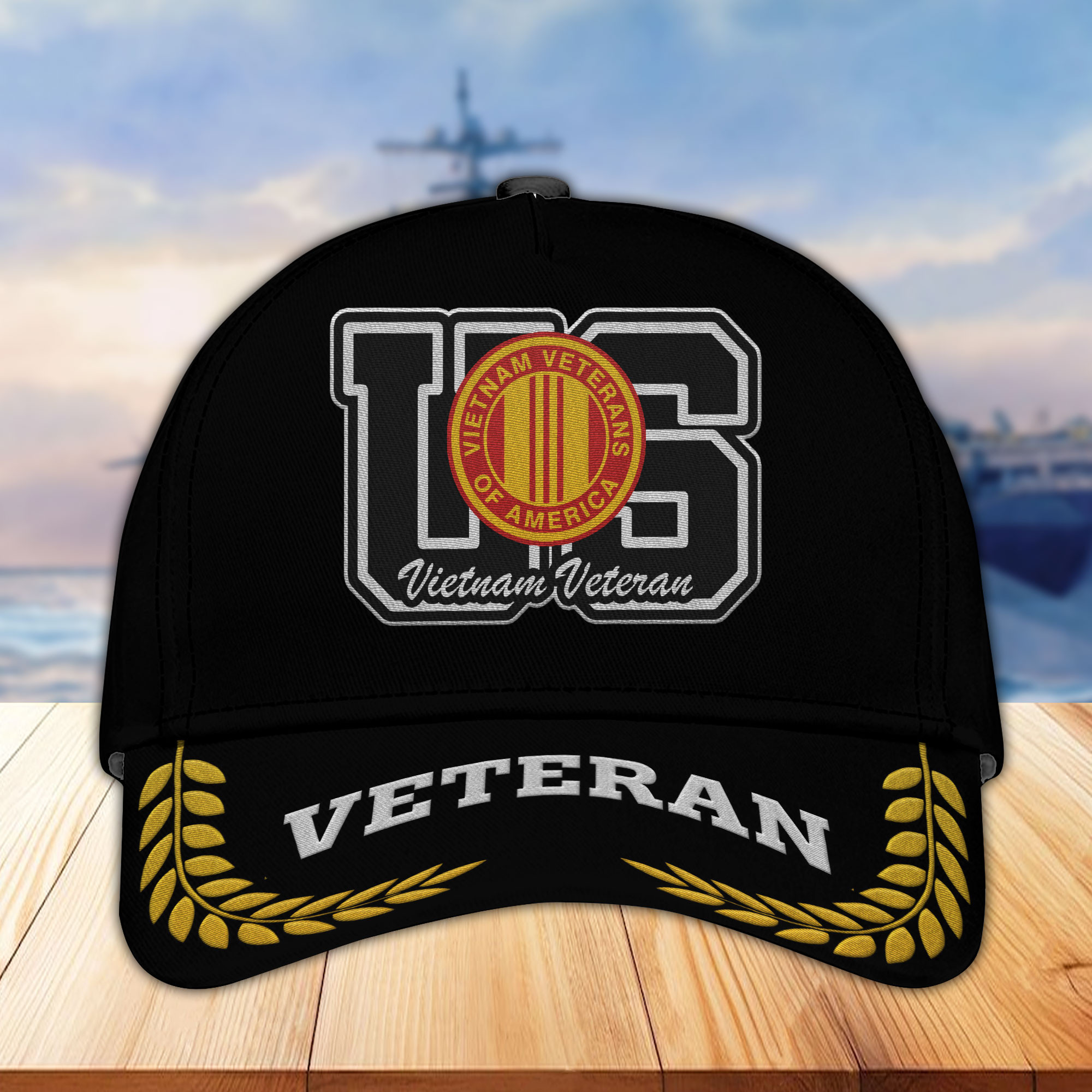 Premium Custom Vietnam Veteran Embroidered Hats VPVC307106, Gifts For Vietnam Veteran, Best Gifts On Father’s Day, Armed Forces Day, Independence Day, Veterans Day