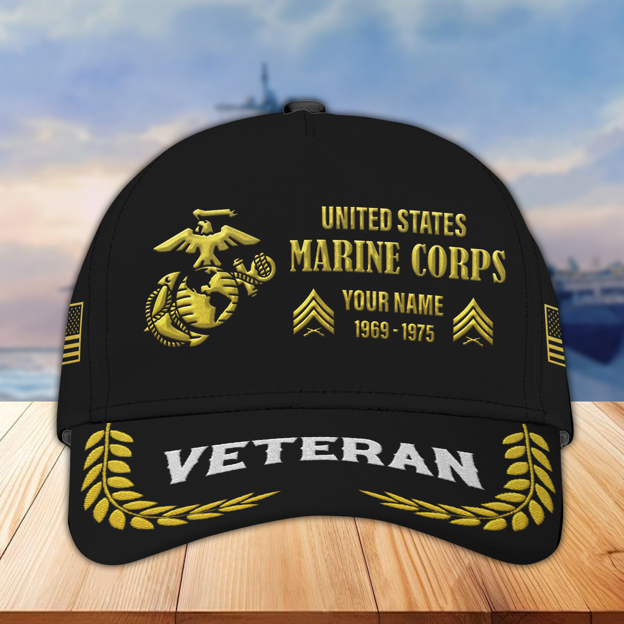 USMC Custom Embroidered Hats VPVC307203, Gifts For Marine Veteran, Best Gifts On Father’s Day, Armed Forces Day, Independence Day, Veterans Day