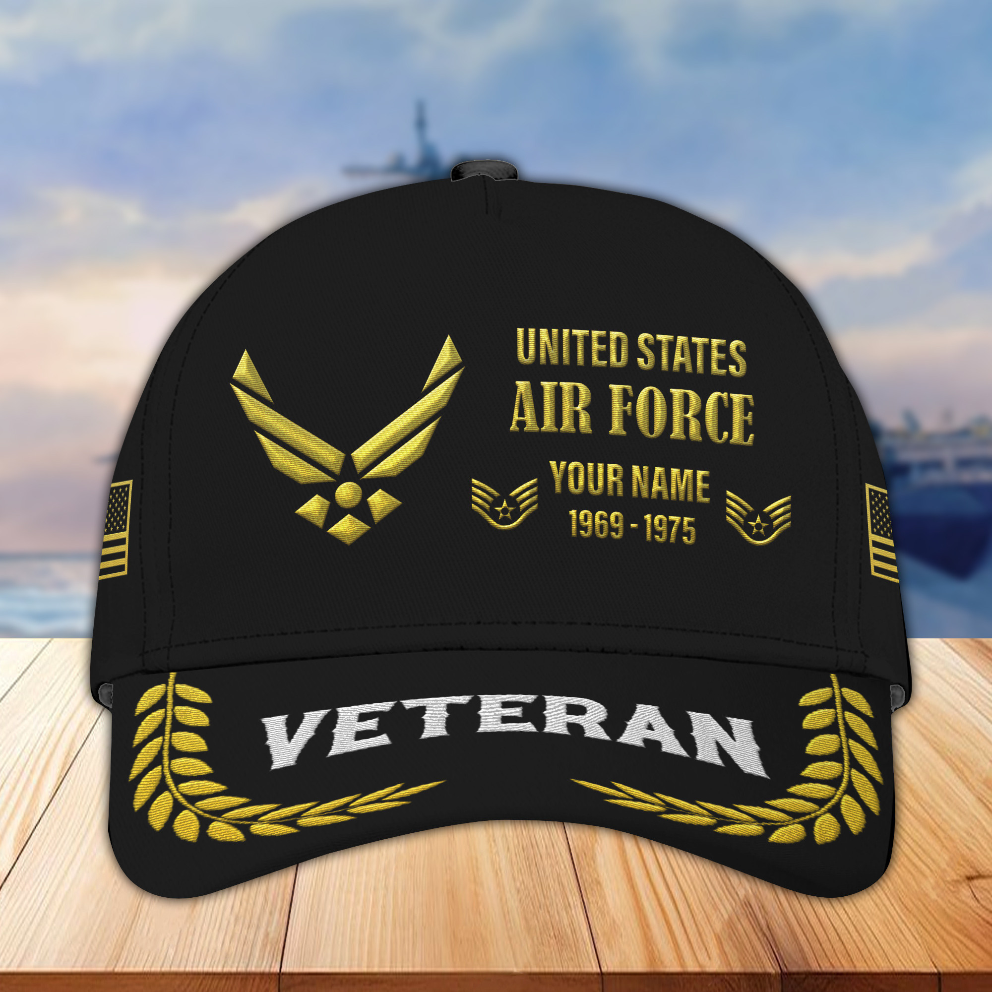 USAF Custom Embroidered Hats VPVC307204, Gifts For Air Force Veteran, Best Gifts On Father’s Day, Armed Forces Day, Independence Day, Veterans Day