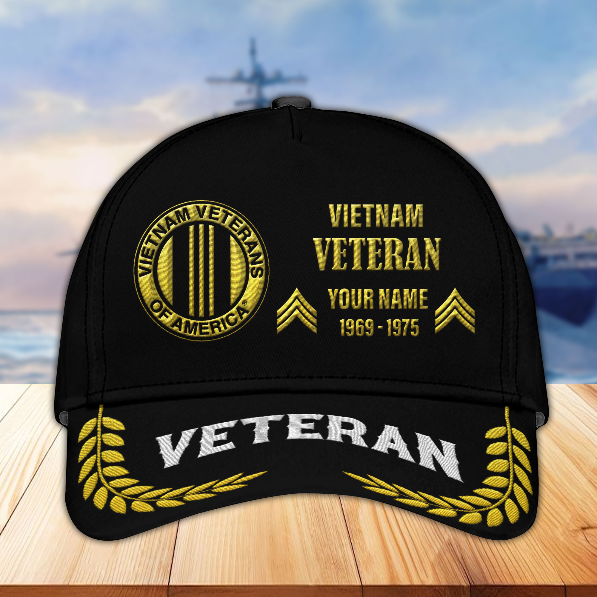 Vietnam Veteran Custom Embroidered Hats VPVC307206, Gifts For Vietnam Veteran, Best Gifts On Father’s Day, Armed Forces Day, Independence Day, Veterans Day