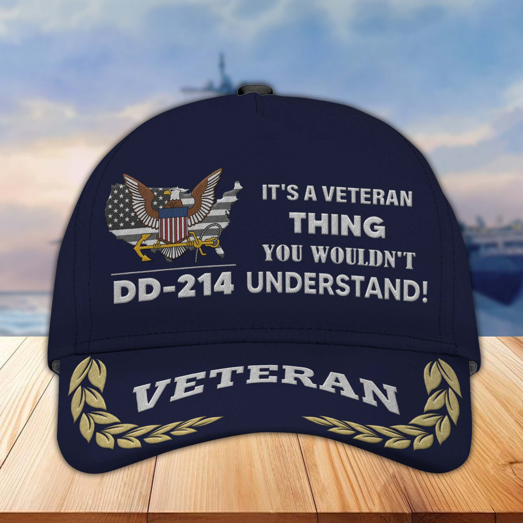Premium US Navy Embroidered Cap BPVC250611