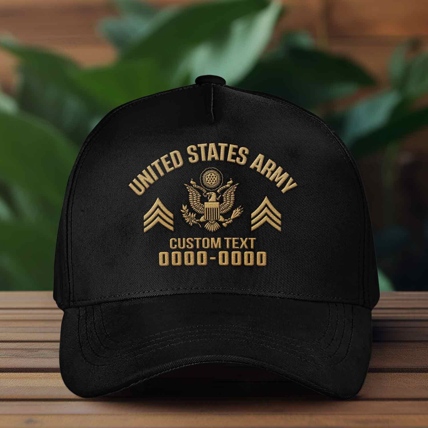 Premium Custom US Army Embroidered Hats VPVC307828, Gifts For Army Veteran, Gifts On Father’s Day, Armed Forces Day, Independence Day, Veterans Day