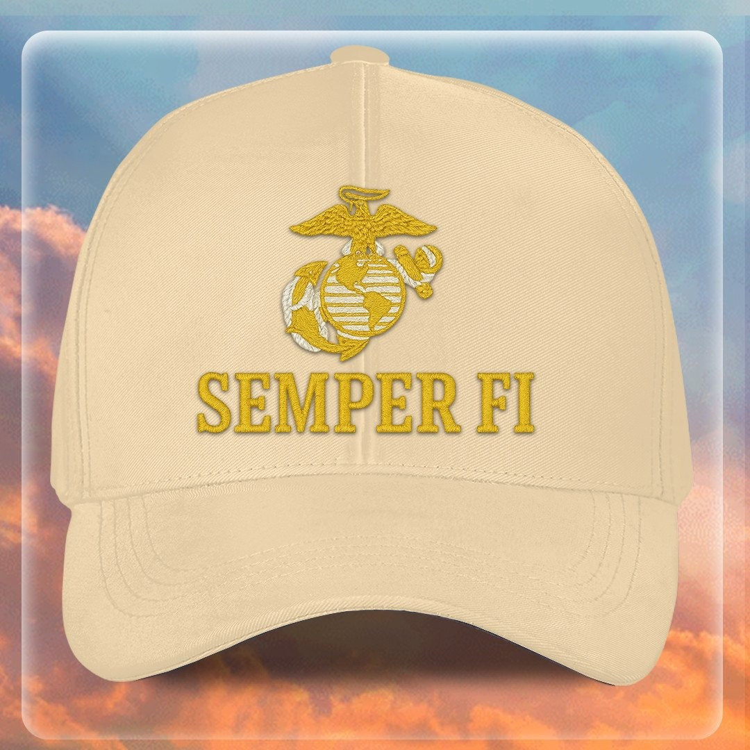 Premium USMC Embroidered Hats VPVC307836, Gifts For Marine Veteran, Gifts On Father’s Day, Armed Forces Day, Independence Day, Veterans Day