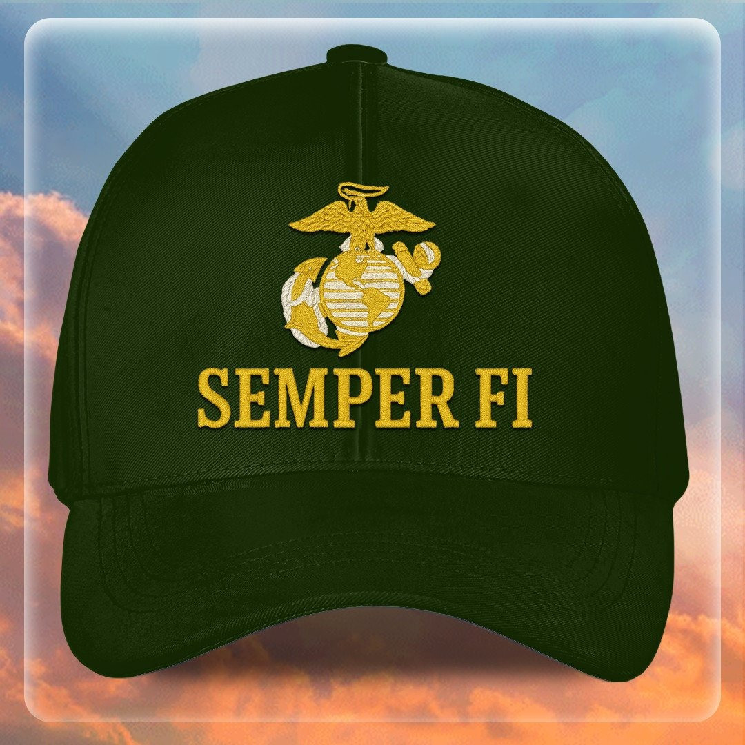 Premium USMC Embroidered Hats VPVC307837, Gifts For Marine Veteran, Gifts On Father’s Day, Armed Forces Day, Independence Day, Veterans Day