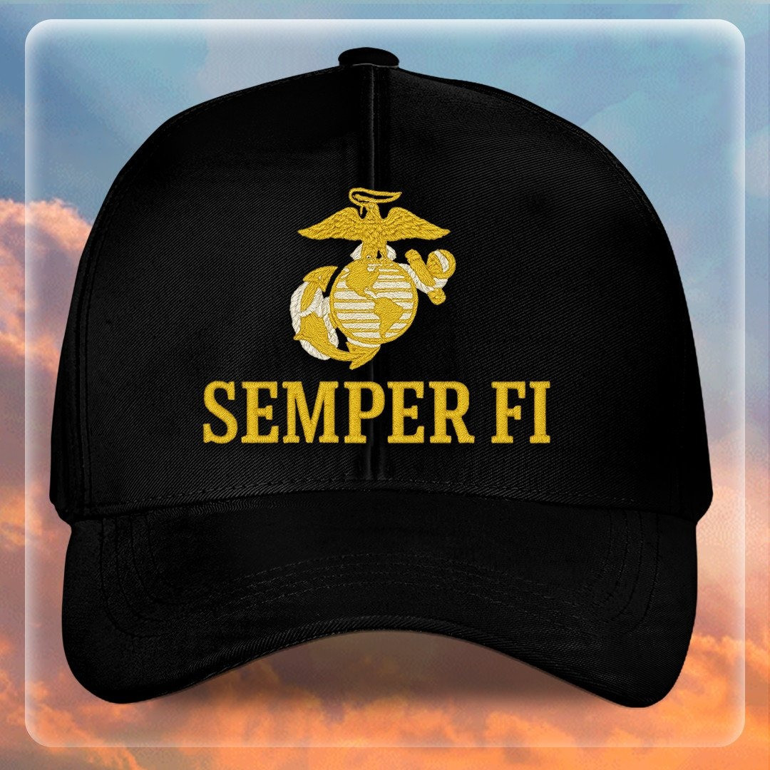 Premium USMC Embroidered Hats VPVC307840, Gifts For Marine Veteran, Gifts On Father’s Day, Armed Forces Day, Independence Day, Veterans Day