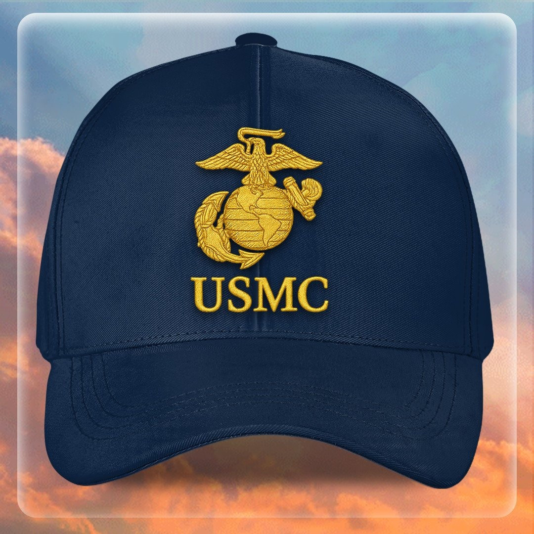 Premium USMC Embroidered Hats VPVC307846, Gifts For Marine Veteran, Gifts On Father’s Day, Armed Forces Day, Independence Day, Veterans Day