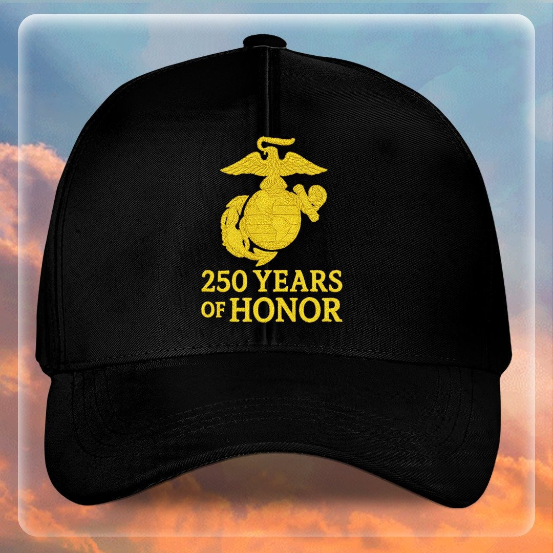 Premium USMC Embroidered Hats VPVC307863, 250th Anniversary Marine Corps Hat, Gifts For Marine Veteran, Gifts On Father’s Day, Veterans Day