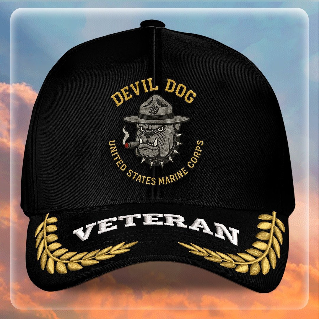 Premium USMC Embroidered Hats VPVC307871, Gifts For Marine Veteran, Gifts On Father’s Day, Armed Forces Day, Independence Day, Veterans Day