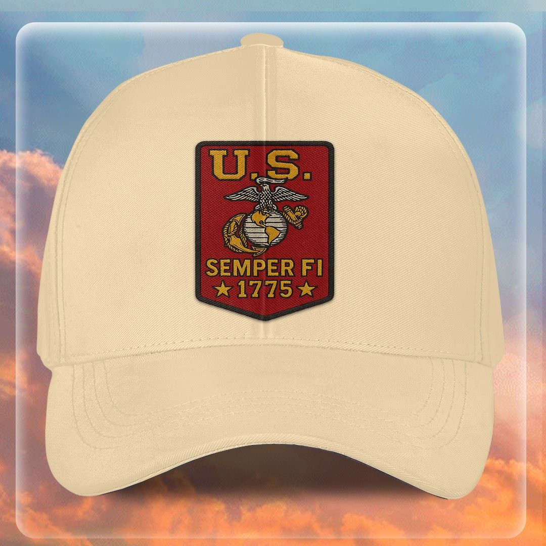 Premium USMC Embroidered Hats VPVC307872, Gifts For Marine Veteran, Gifts On Father’s Day, Armed Forces Day, Independence Day, Veterans Day